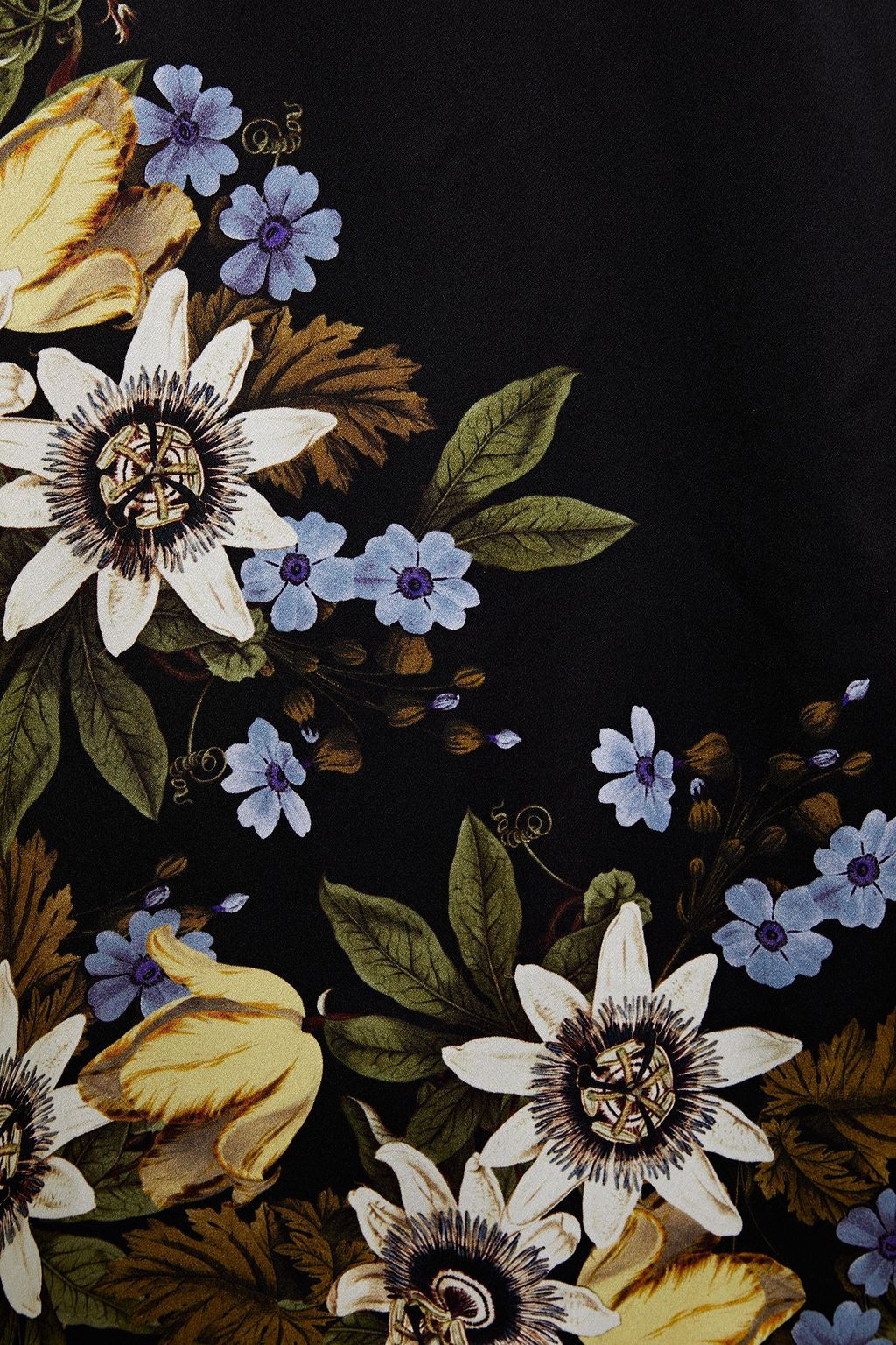 ERDEM Floral-print silk-satin mini dress