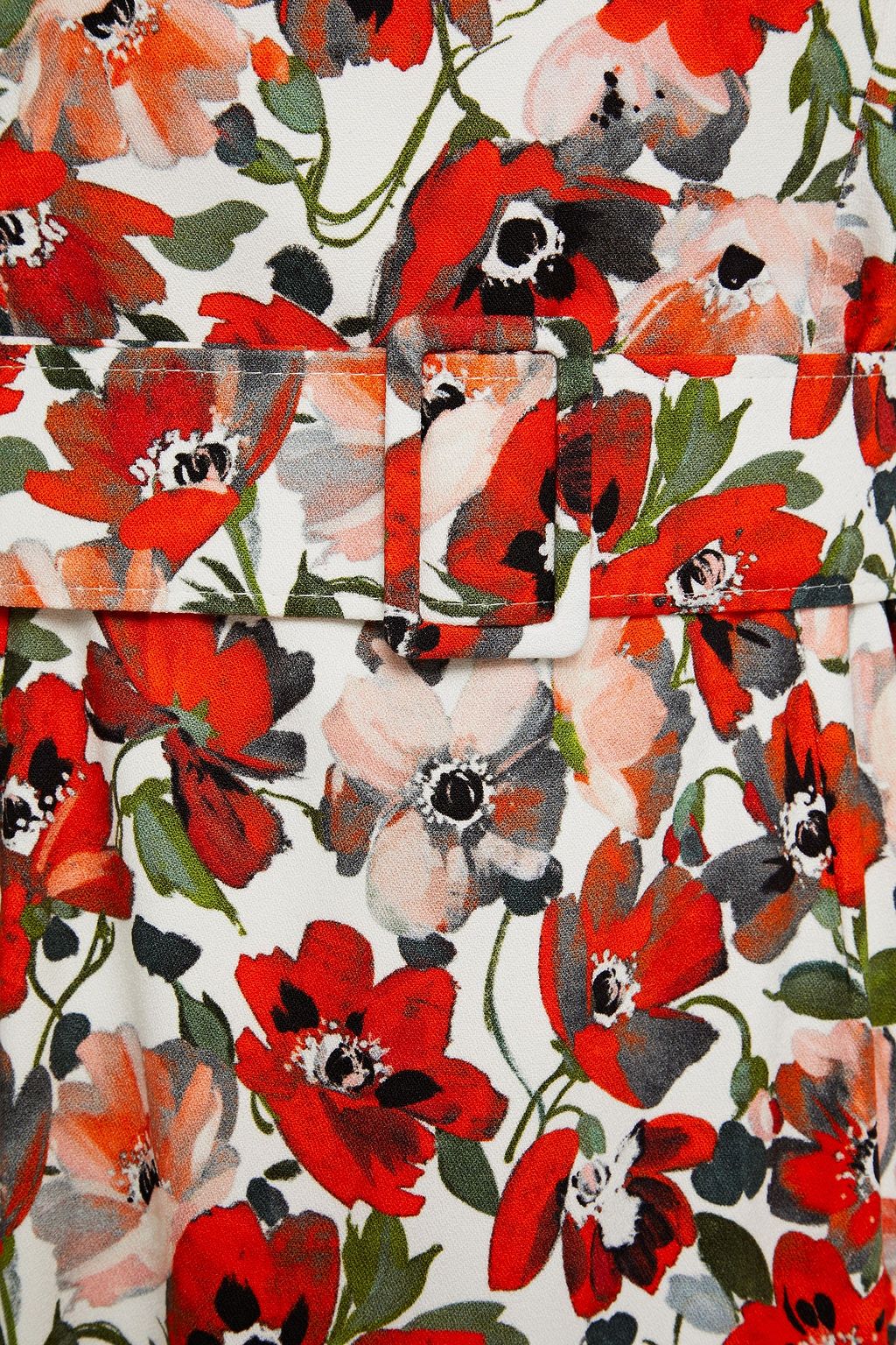 GOAT Kylie belted floral-print stretch-crepe midi dress