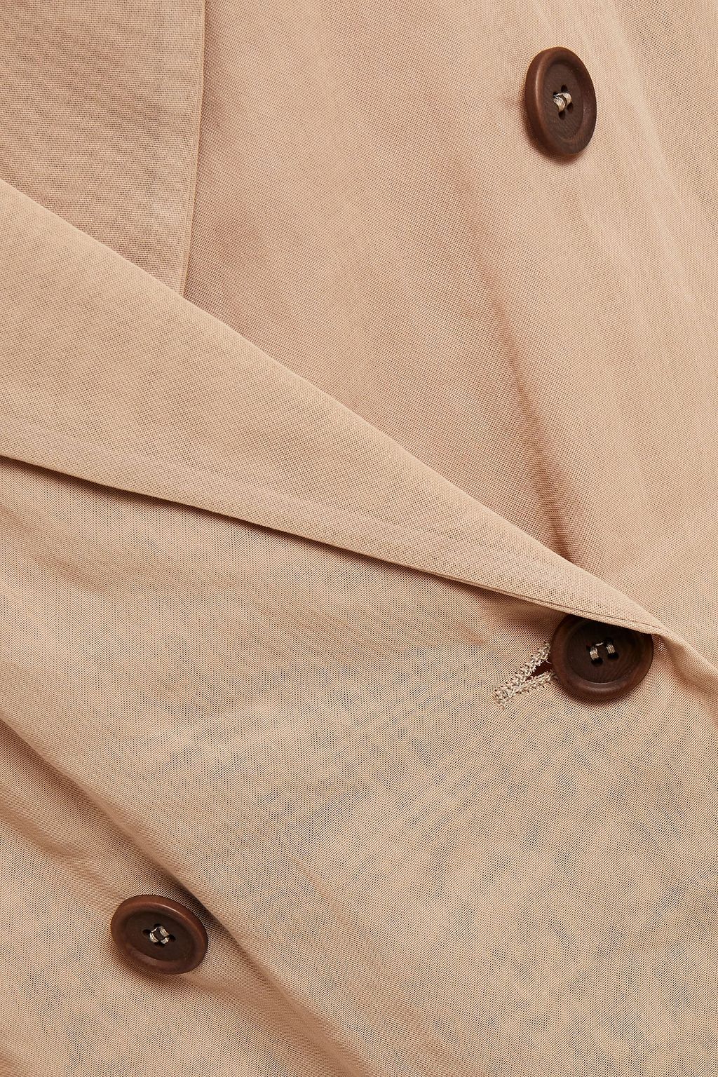 BRUNELLO CUCINELLI Doppelreihiger Blazer aus Baumwolle mit Zierperlen