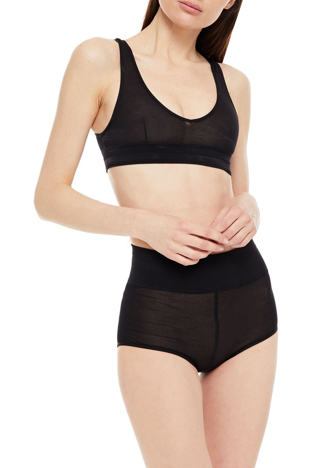 REEBOK X VICTORIA BECKHAM Jersey high-rise briefs