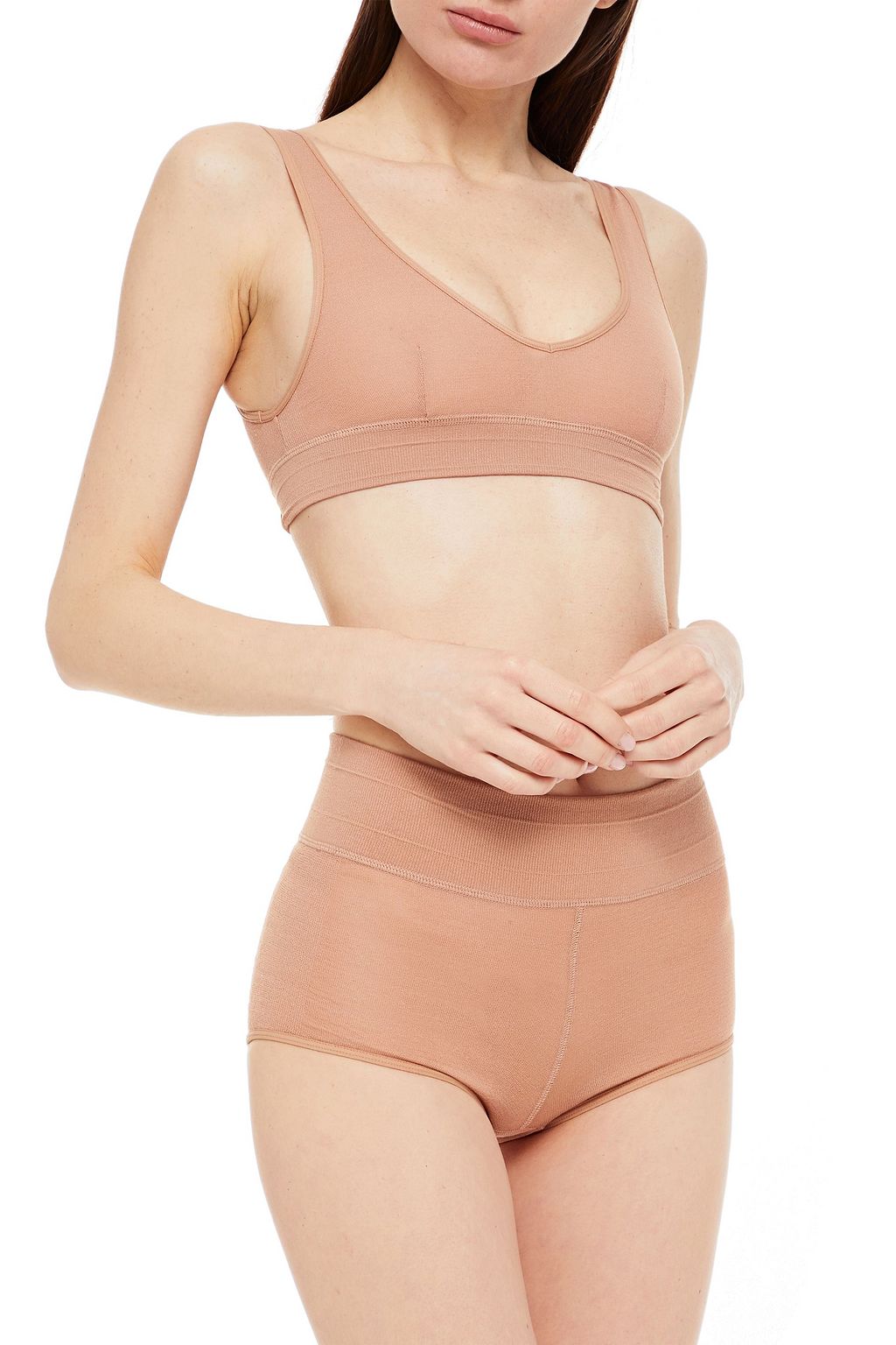 REEBOK X VICTORIA BECKHAM Stretch-jersey high-rise briefs