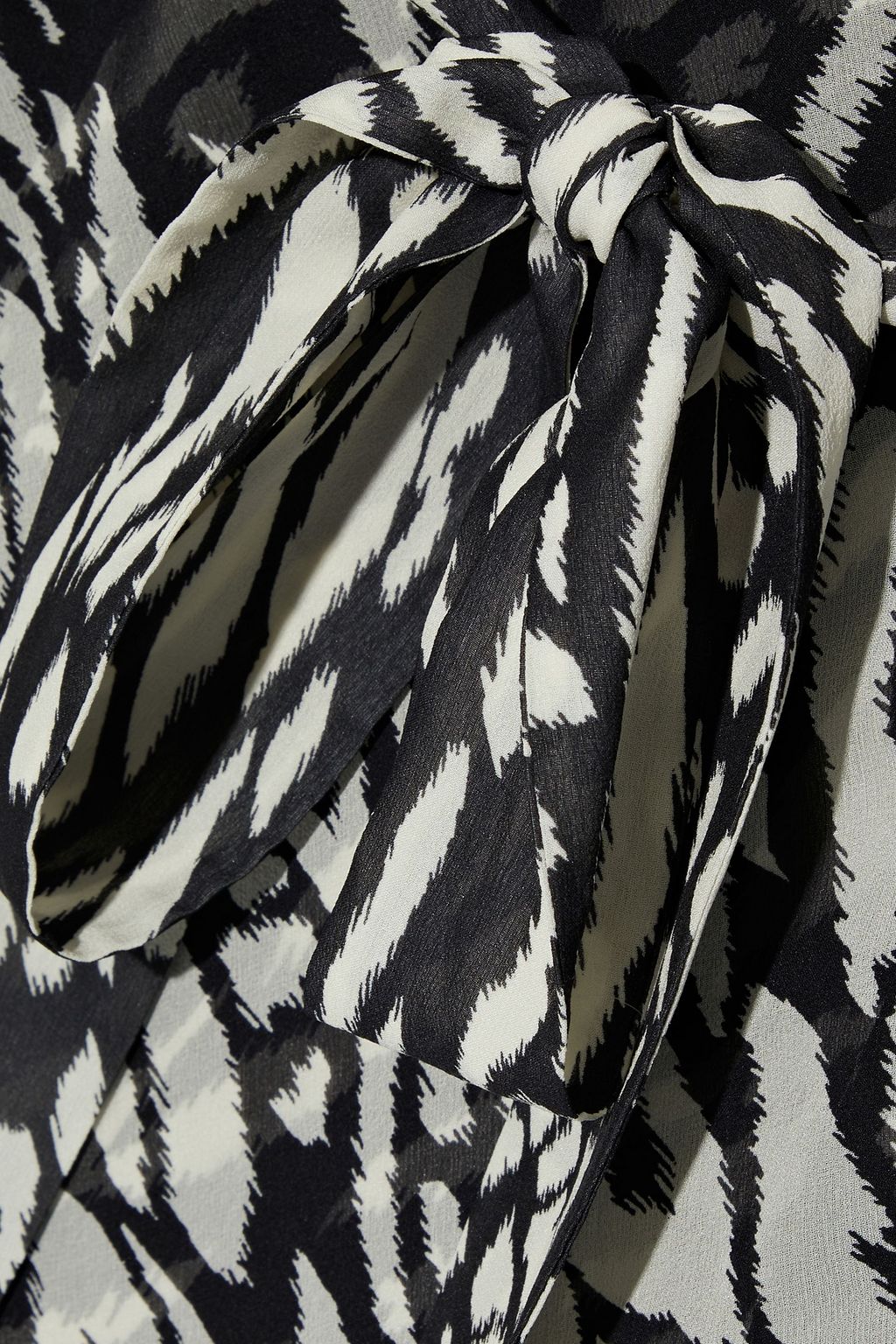 VERONICA BEARD Mavis belted printed silk-chiffon midi dress