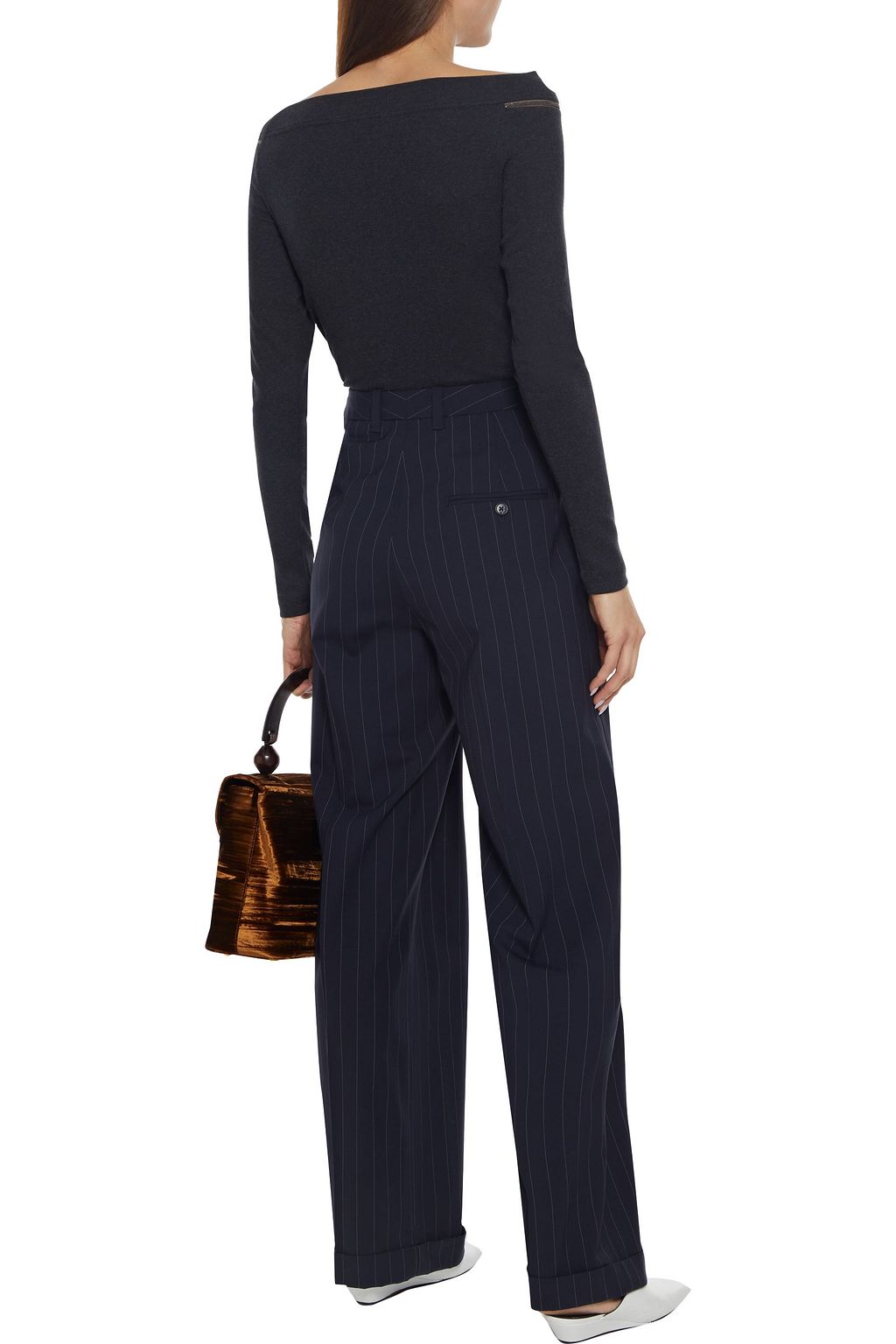 BRUNELLO CUCINELLI Bead-embellished cotton-blend sweater