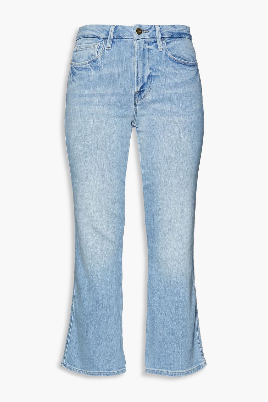 FRAME Le Crop high-rise kick-flare jeans