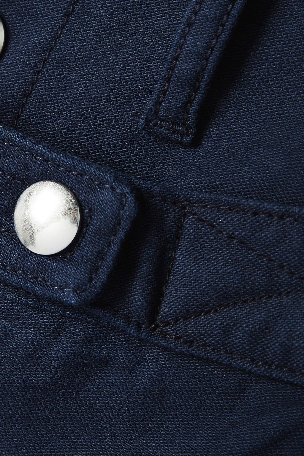 FRAME Pleated cotton tapered pants