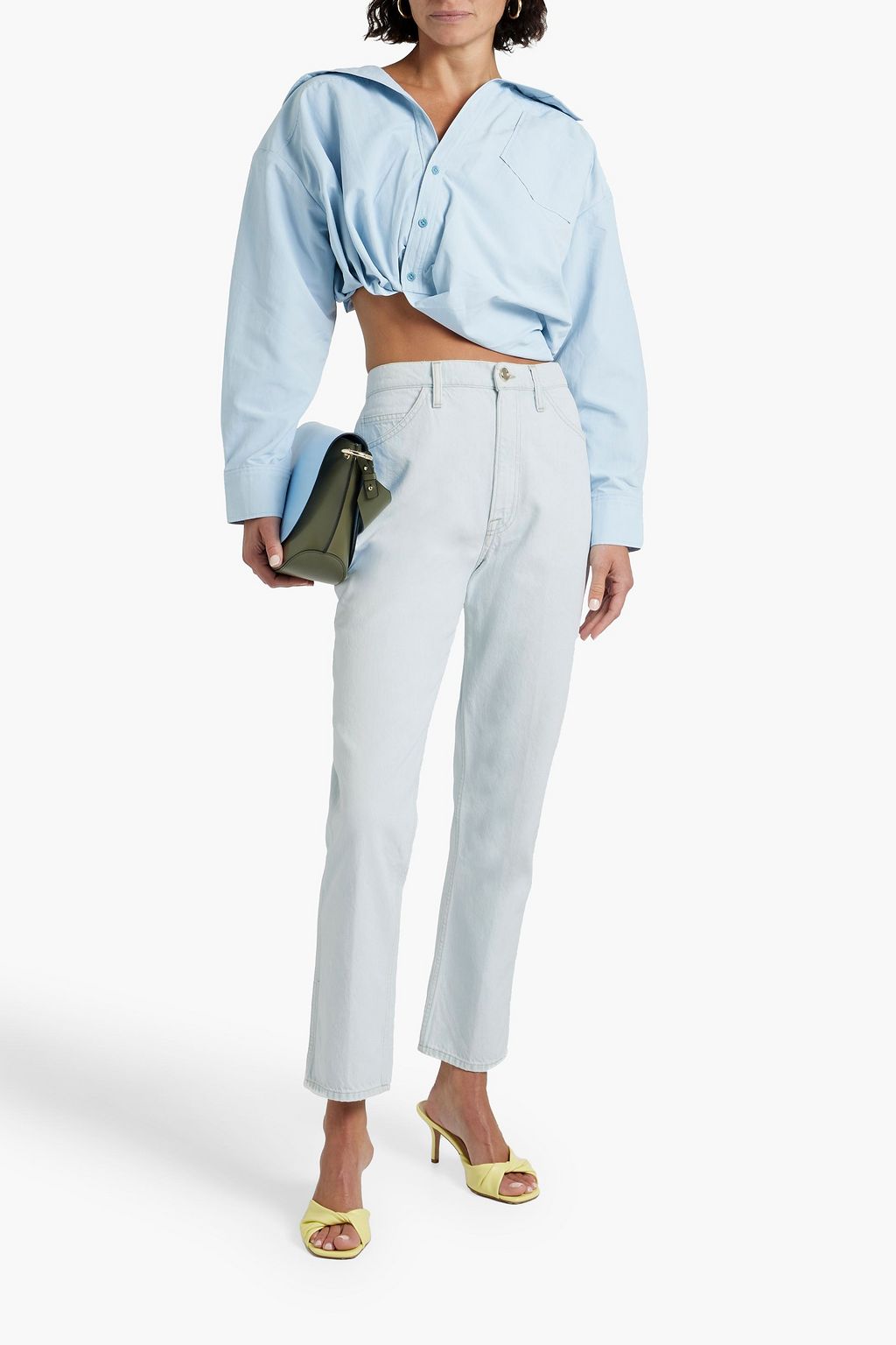 FRAME Le Italien high-rise straight-leg jeans