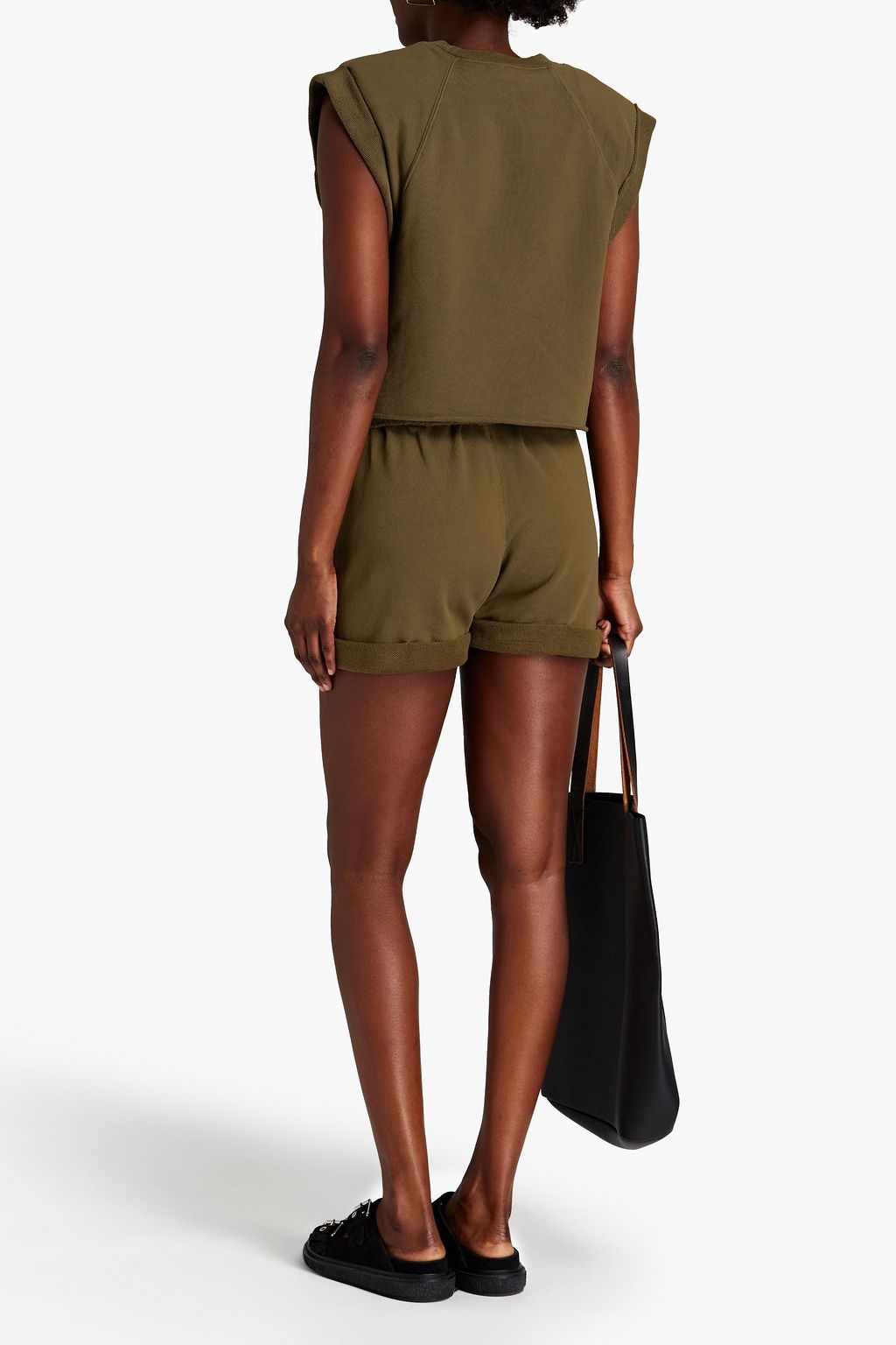 FRAME Organic French Pima cotton-terry top