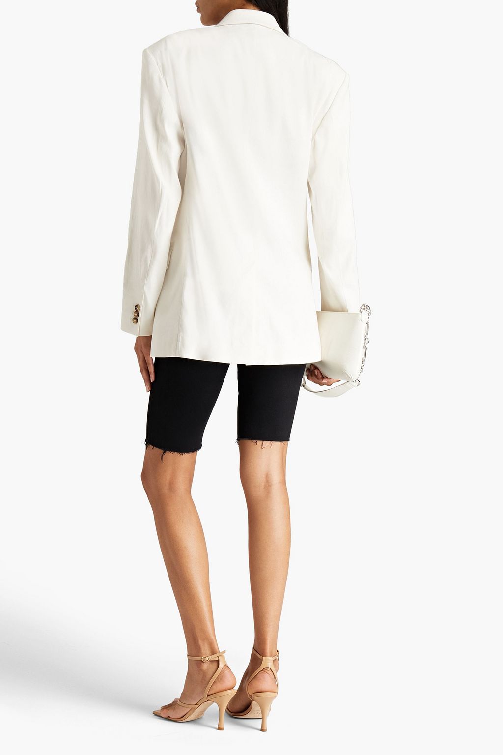 FRAME Linen-blend blazer