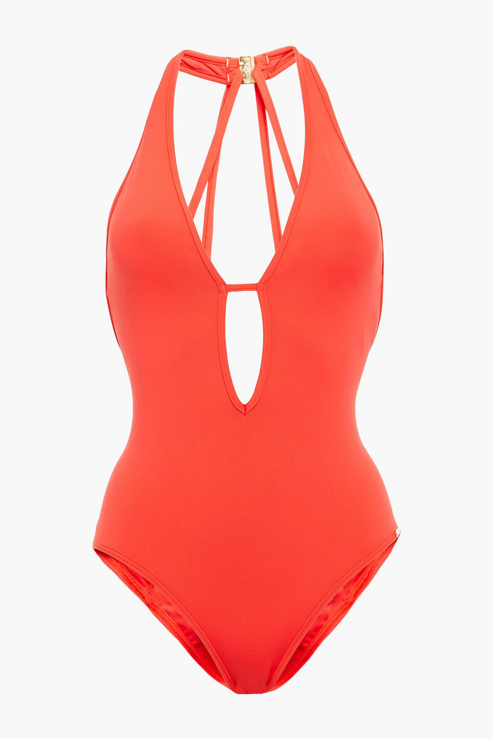 Jets Australia By Jessika Allen Woman Jetset Cutout Swimsuit Papaya Size 8