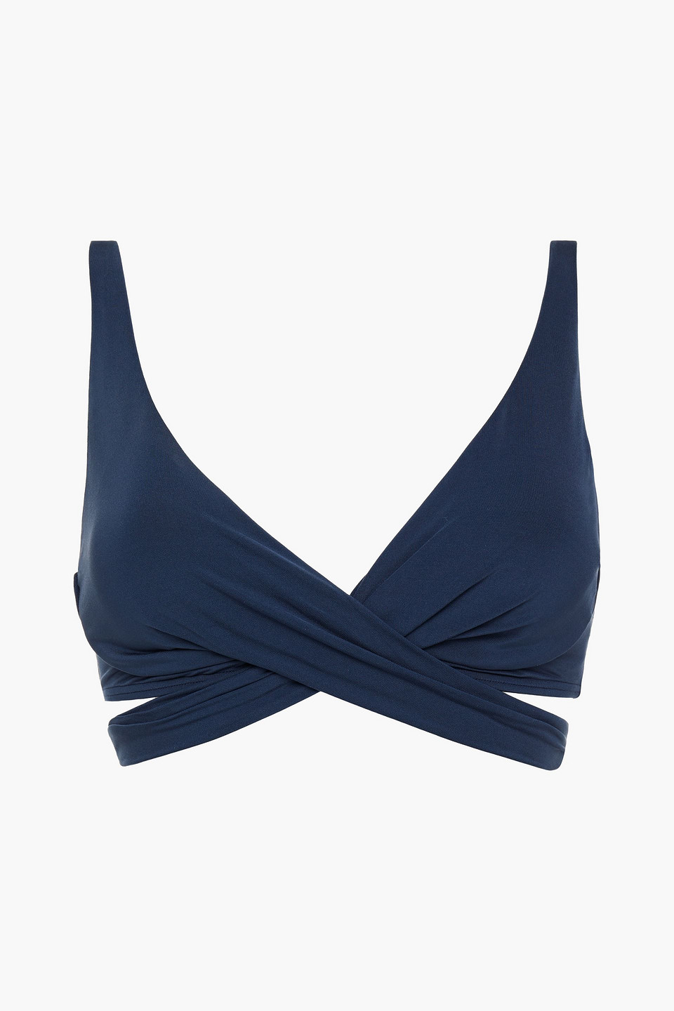 Woman Jetset Crossover Bikini Top Navy