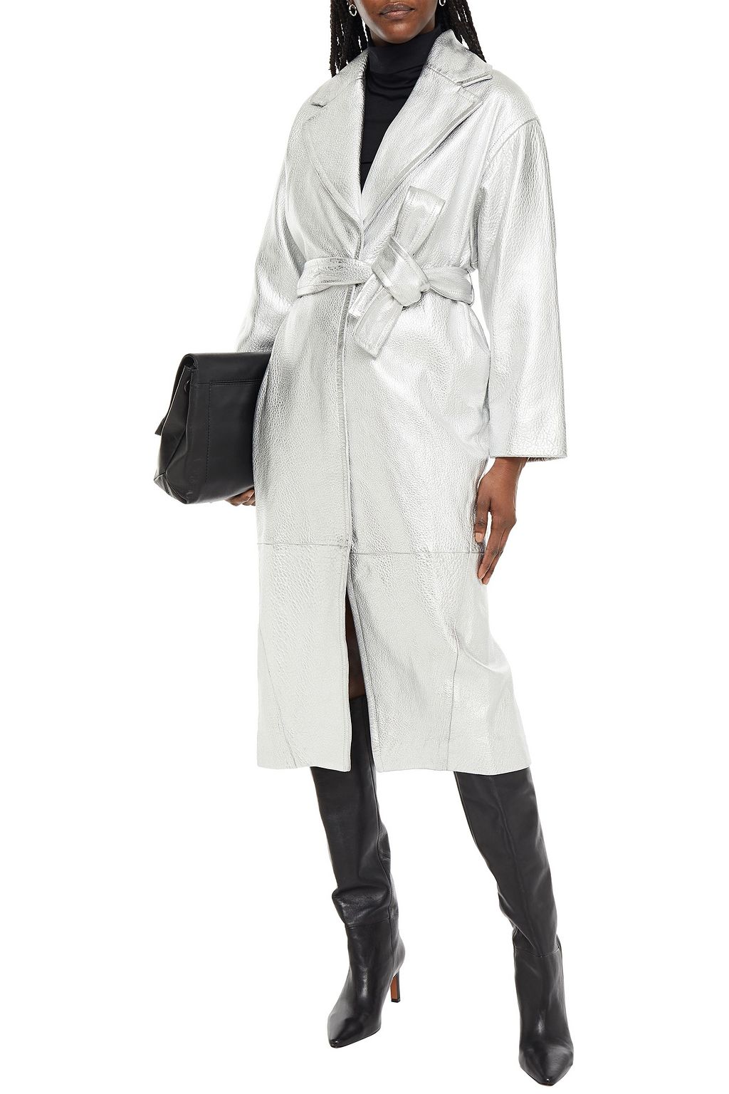 ZIMMERMANN Sabotage Barrel metallic textured-leather trench coat