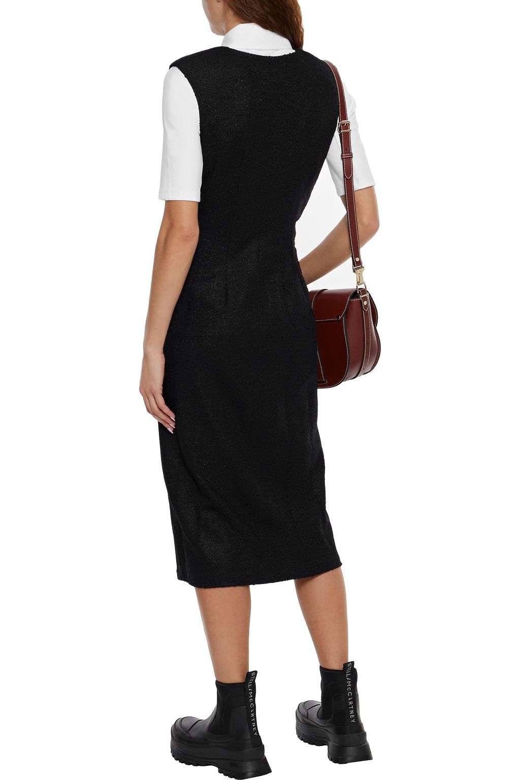 DEVEAUX Alicia bouclé midi dress