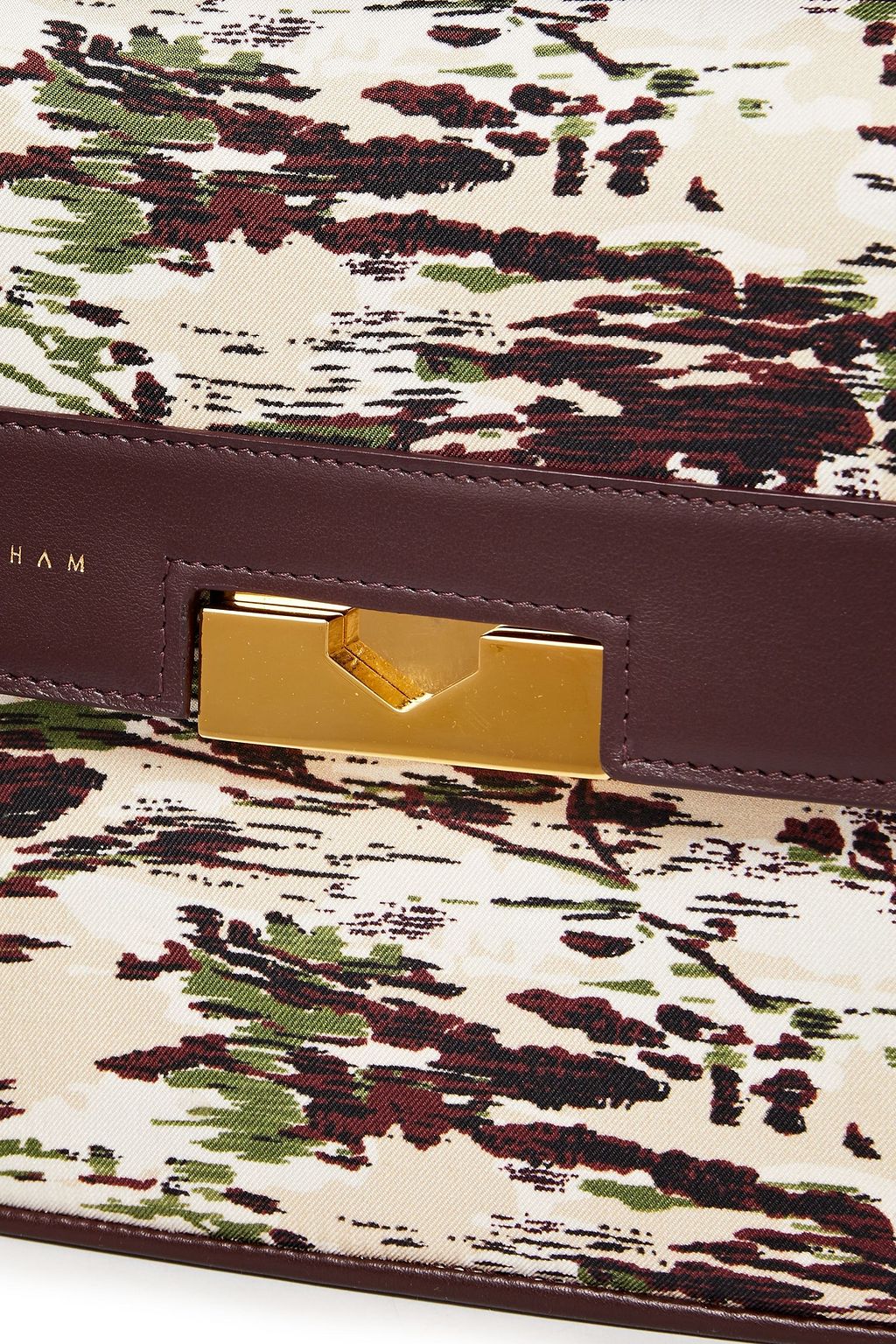 VICTORIA BECKHAM Eva leather and python shoulder bag