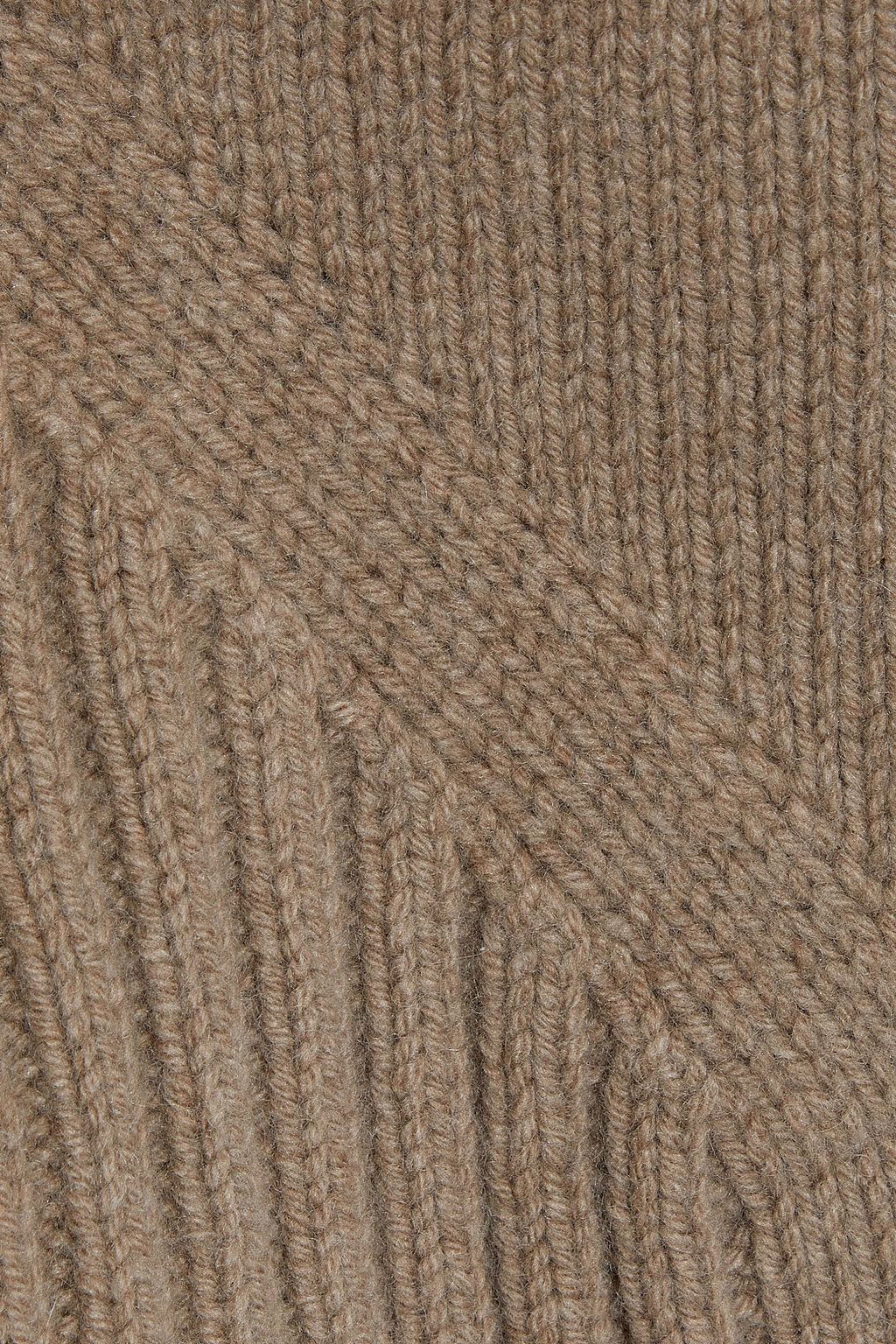 DEVEAUX Novah wool and cashmere-blend turtleneck sweater