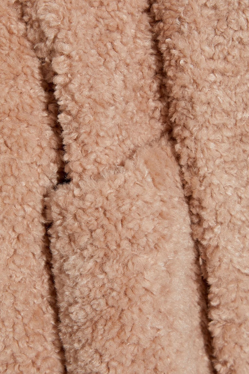 DEVEAUX Victoria belted faux shearling coat