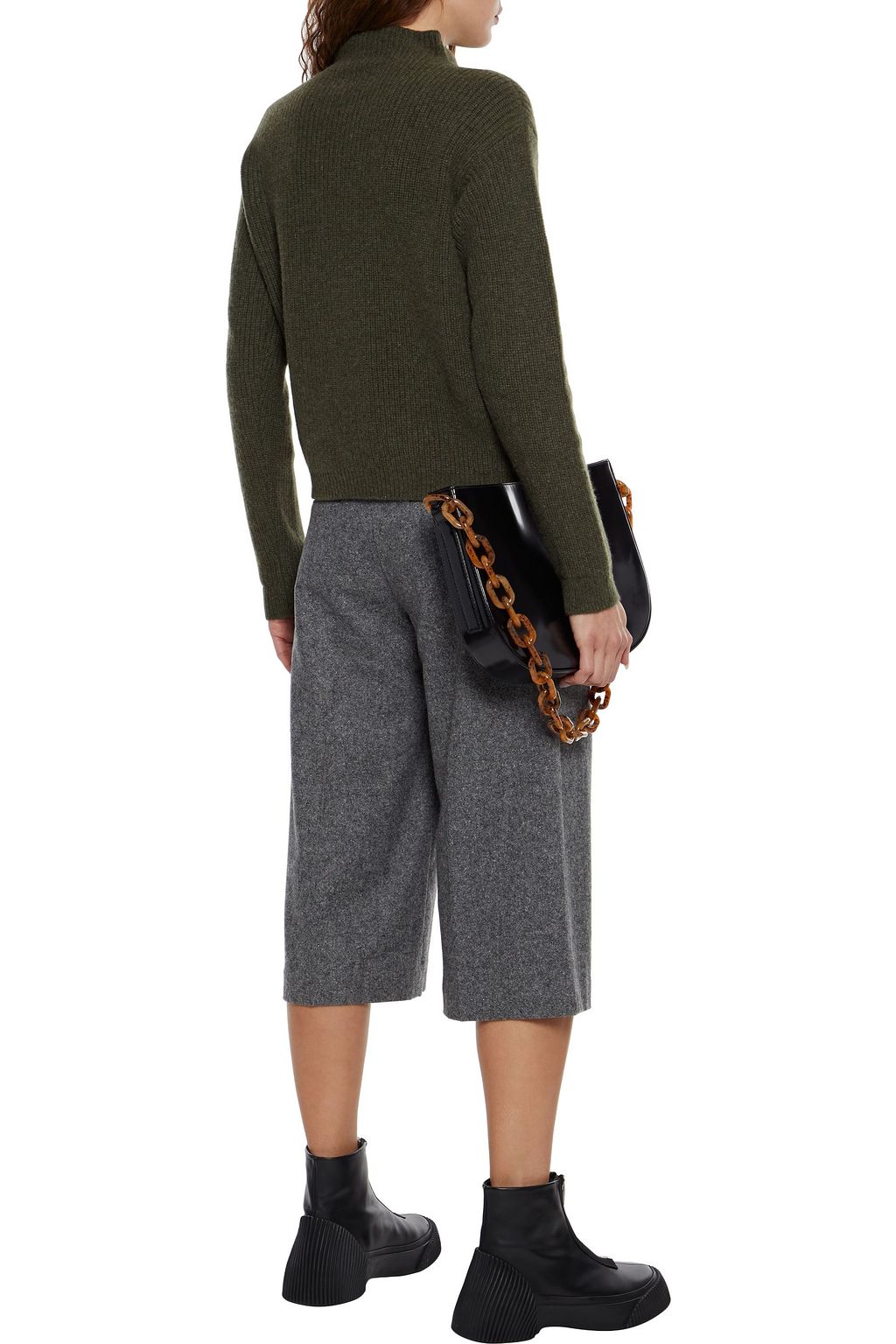 DEVEAUX Ribbed cashmere sweater