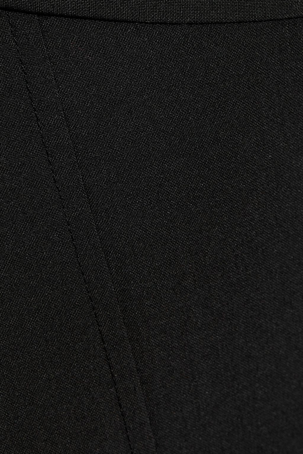 DEVEAUX Fiona asymmetric crepe midi skirt