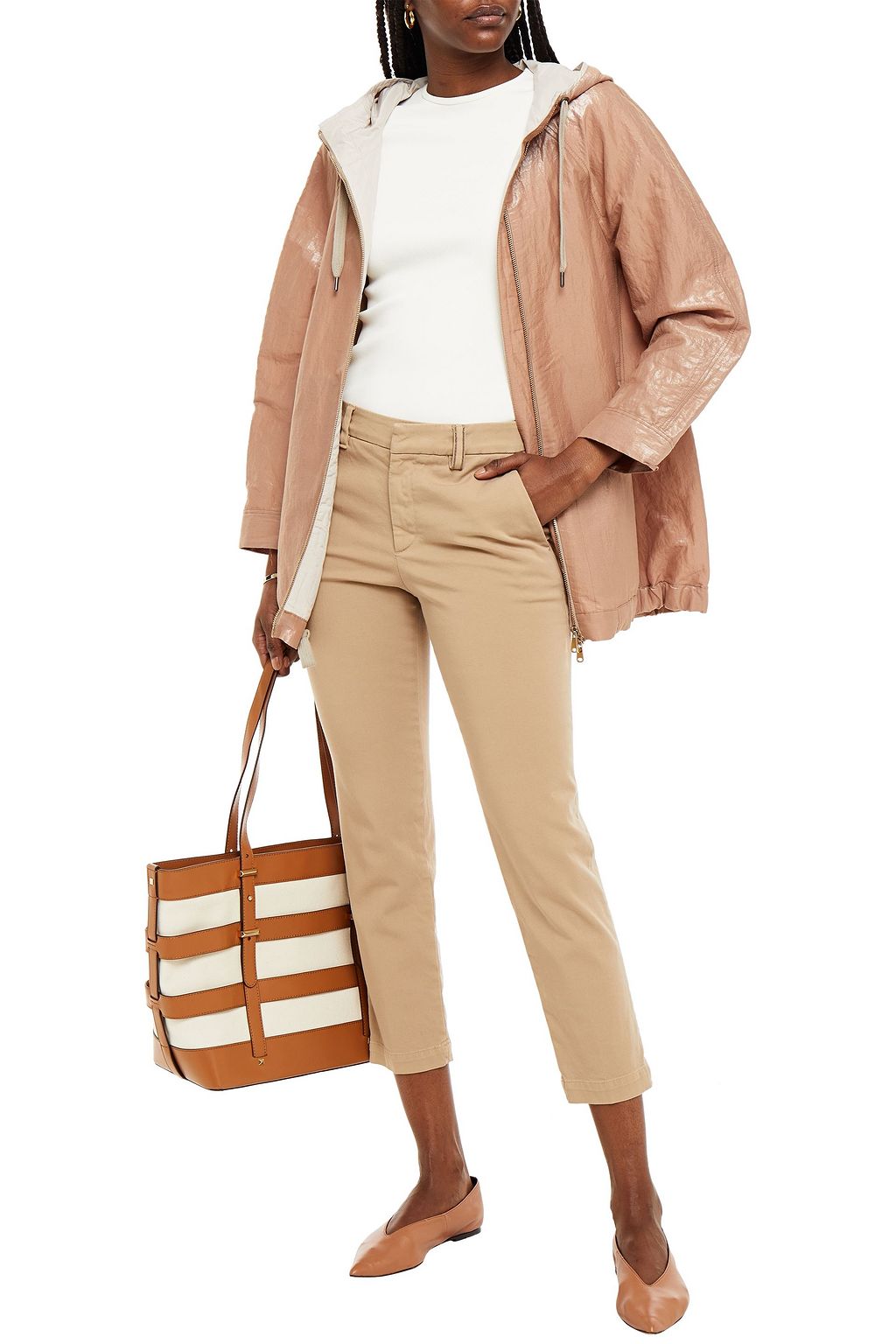 BRUNELLO CUCINELLI Metallic cotton-blend cardigan