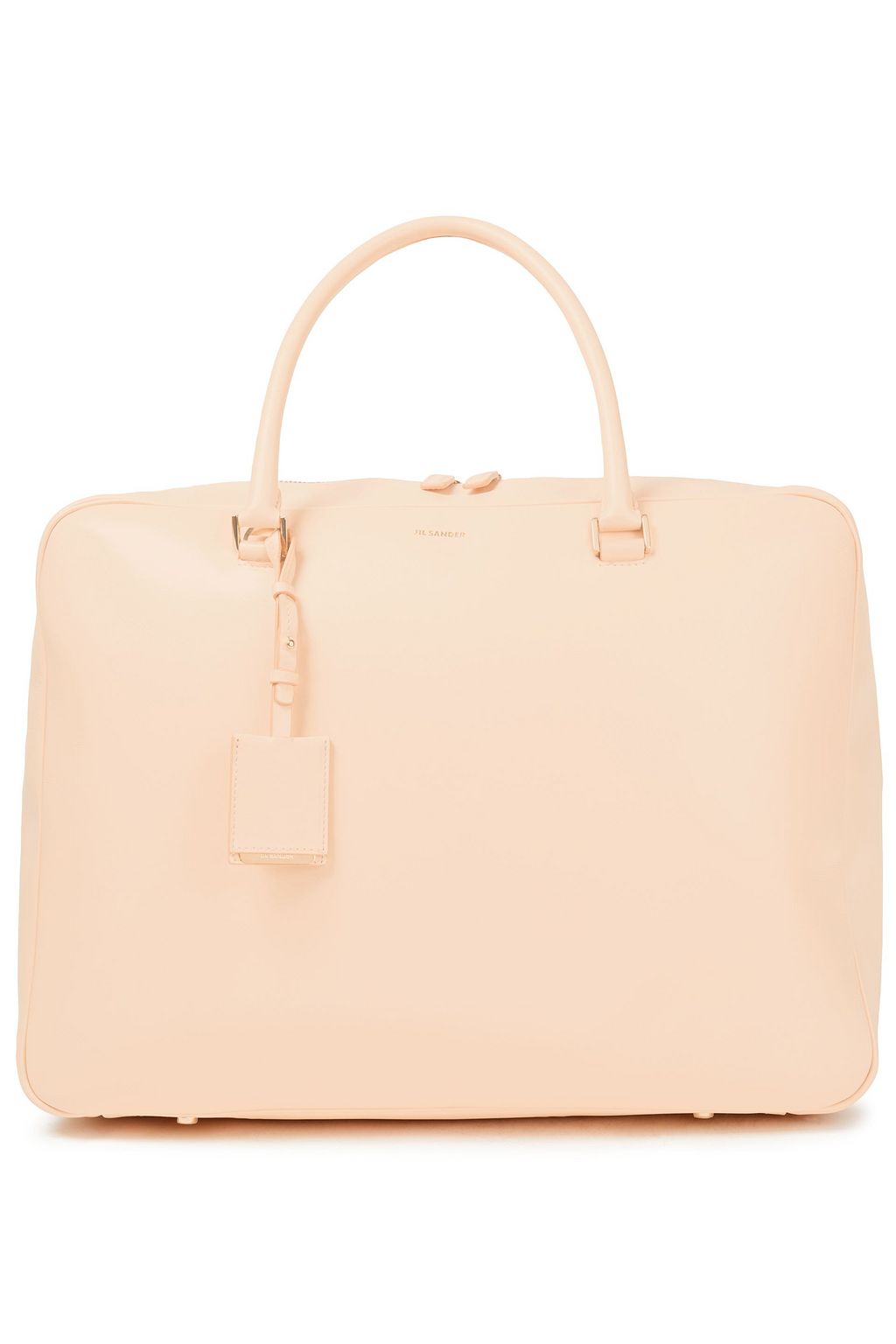 blush leather tote