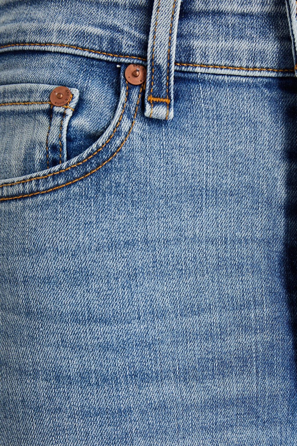 RAG & BONE بنطلون جينز «نينا» بخصر مرتفع وبقصة سكيني بتصميم ممزق