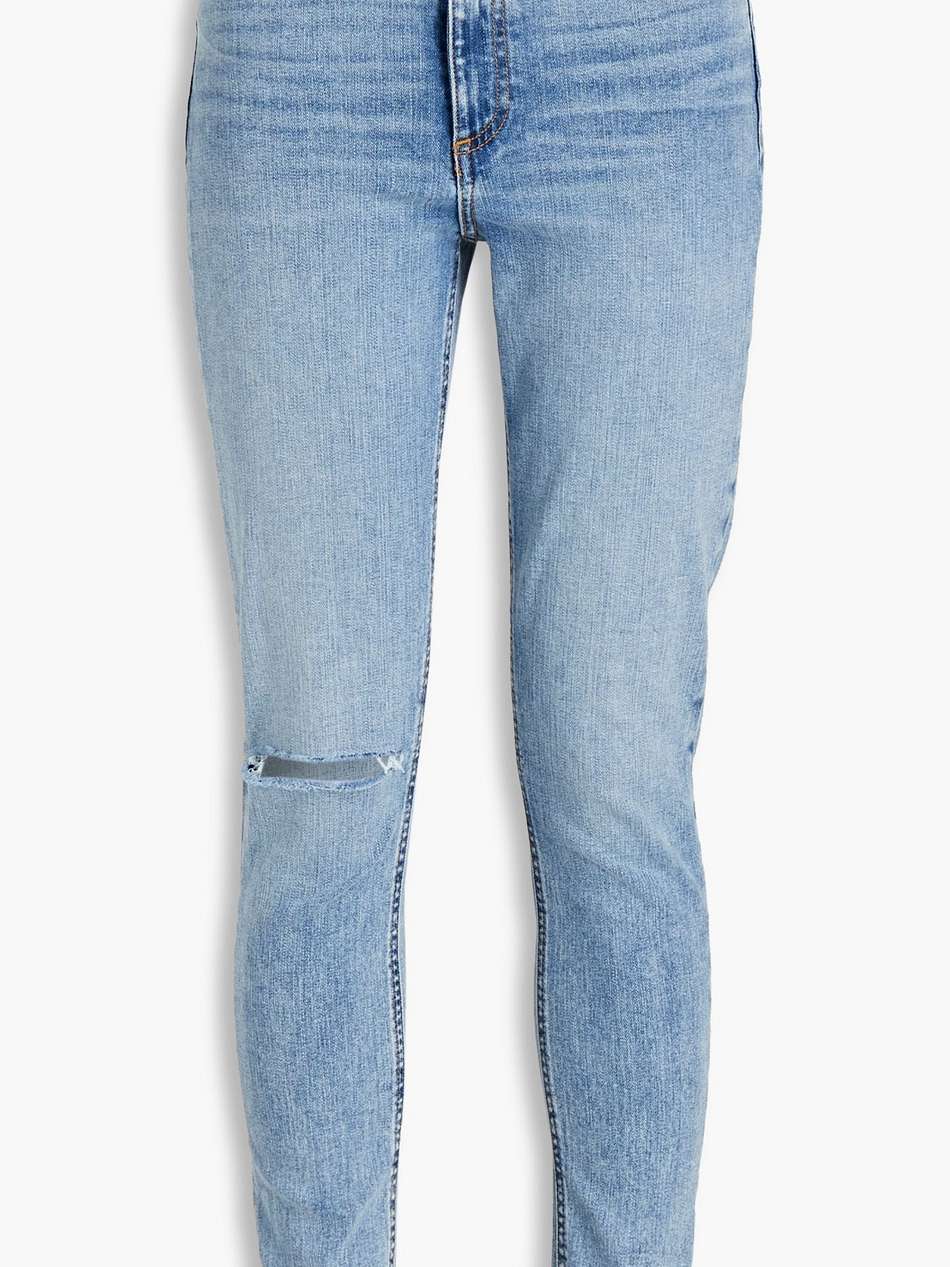 nina distressed high-rise skinny jeans