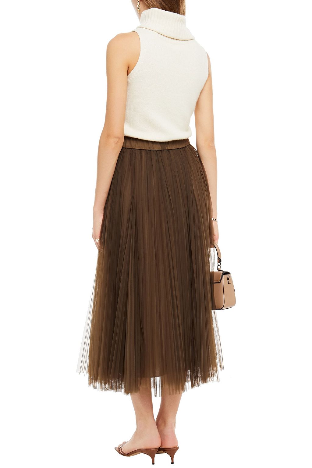 brunello cucinelli tulle skirt