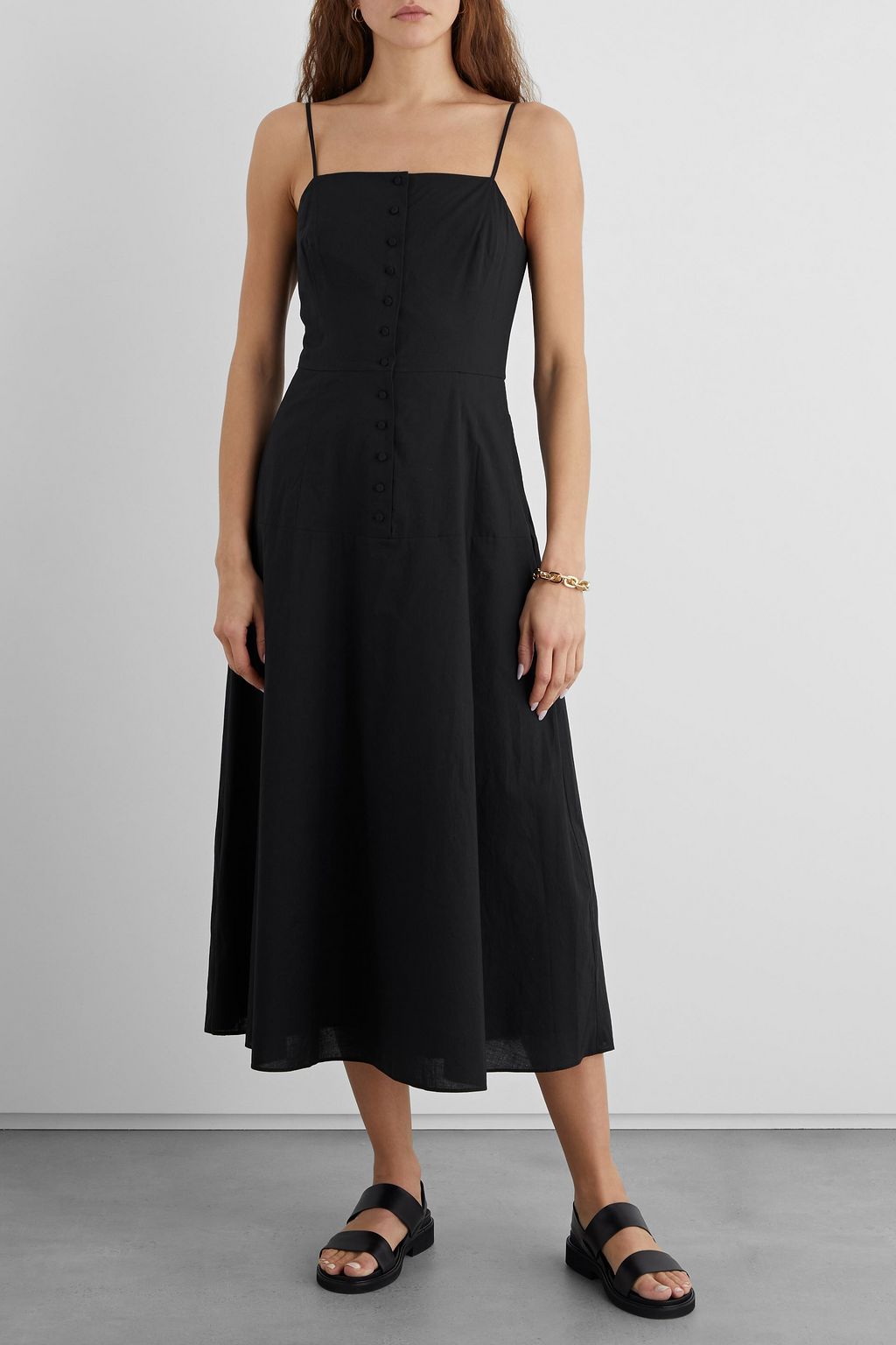 IRIS & INK Amelia cotton-voile midi dress