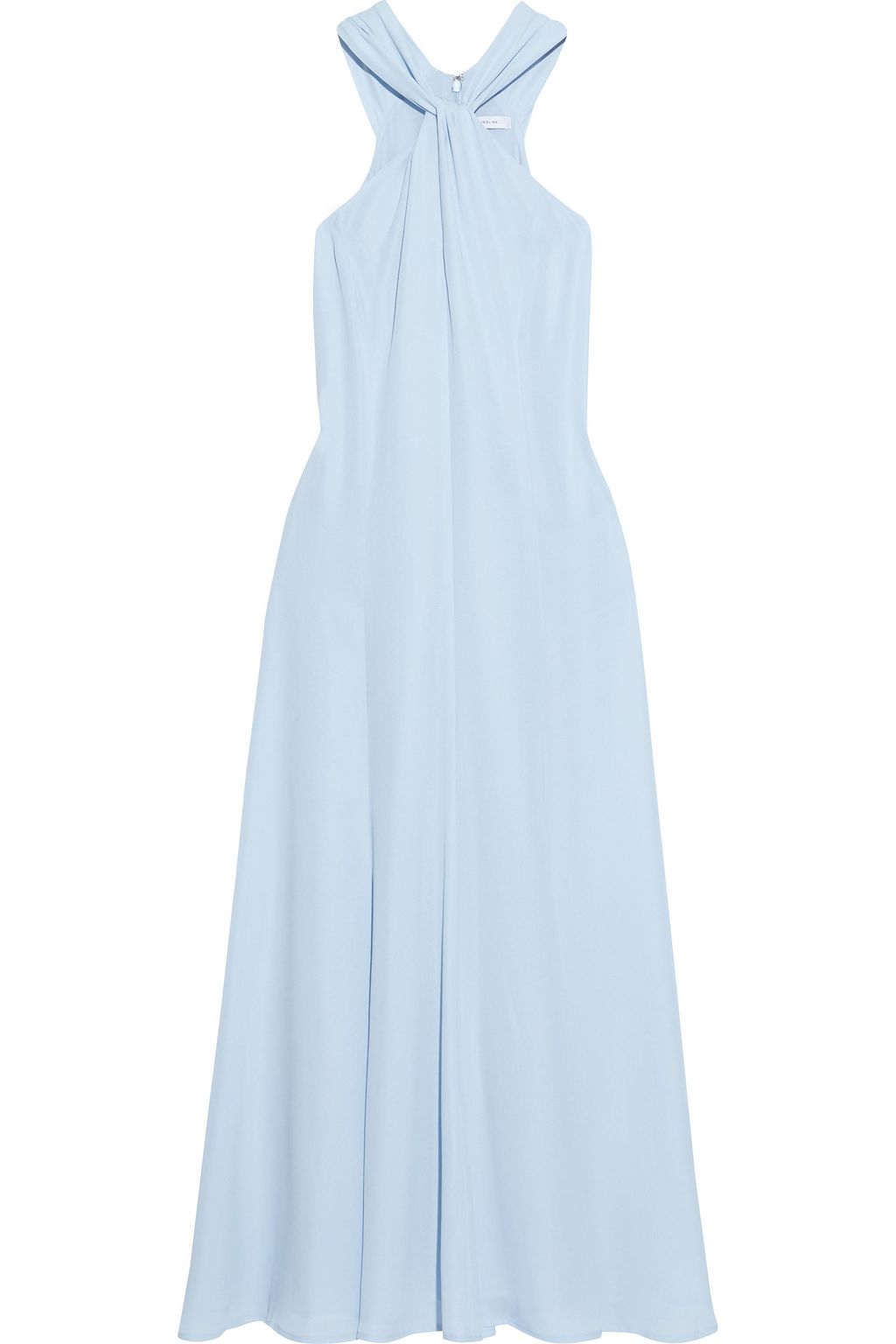 IRIS & INK Anne twist-front crepe de chine midi dress | THE OUTNET