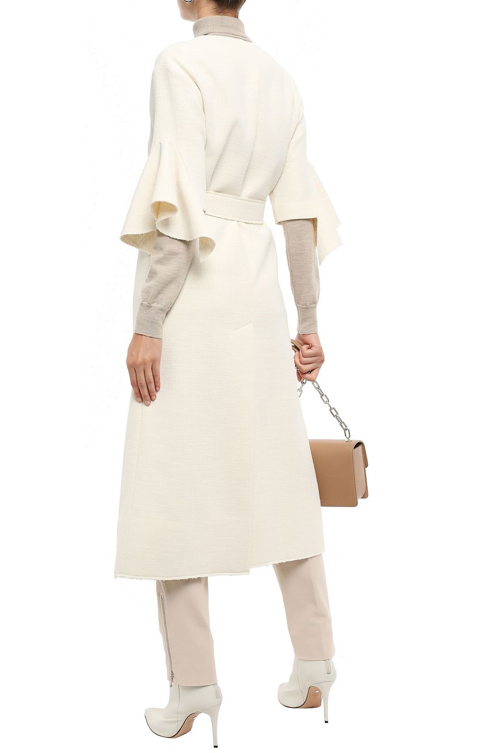 GOEN.J Belted cotton-blend coat