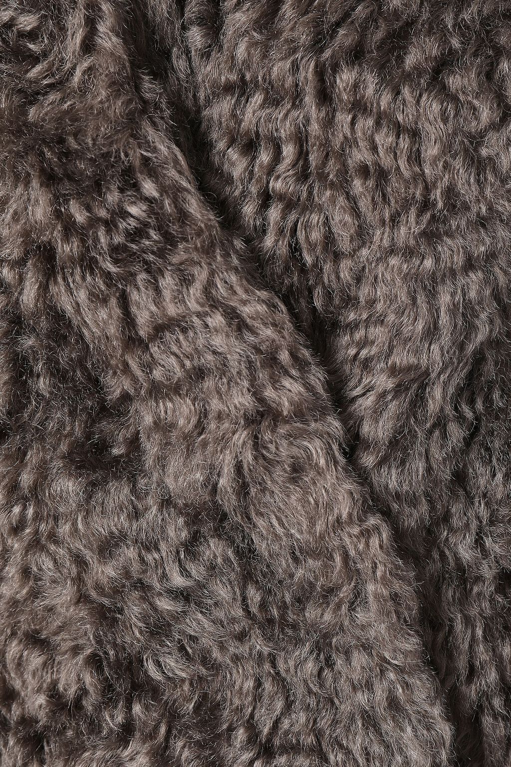 BRUNELLO CUCINELLI オーバーサイズ ビーズ付き ブラッシュドモヘア混 コート