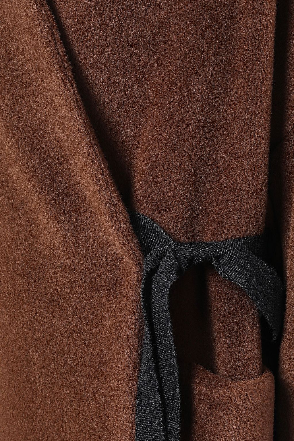 BRUNELLO CUCINELLI Brushed alpaca wrap coat