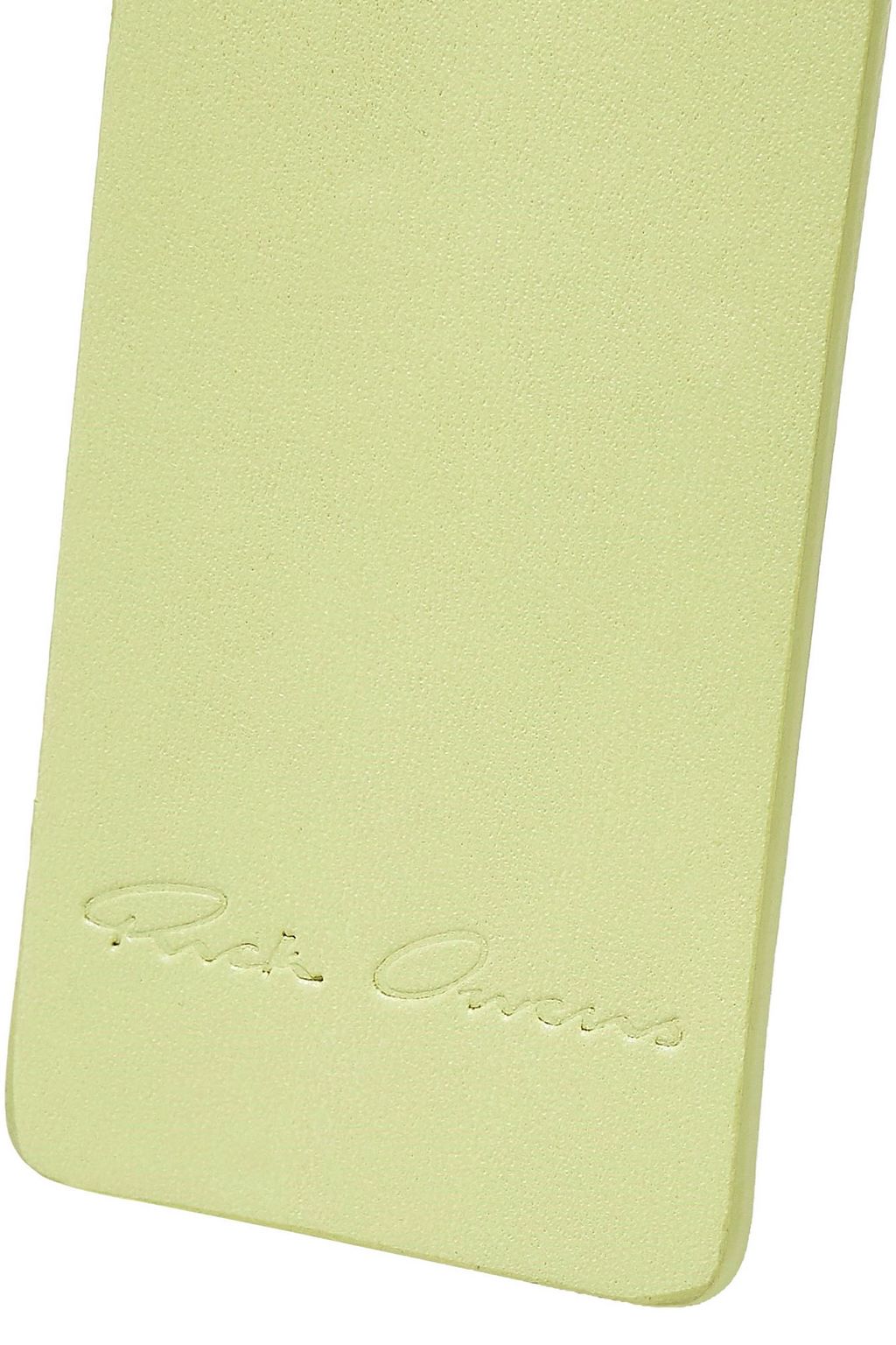RICK OWENS Leather luggage tag