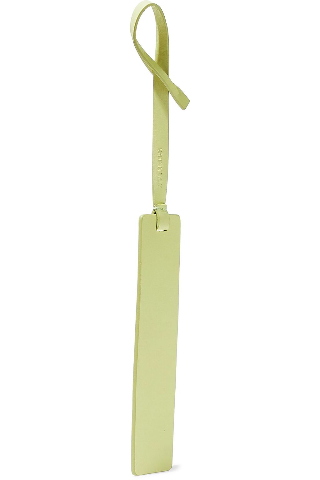 RICK OWENS Leather luggage tag