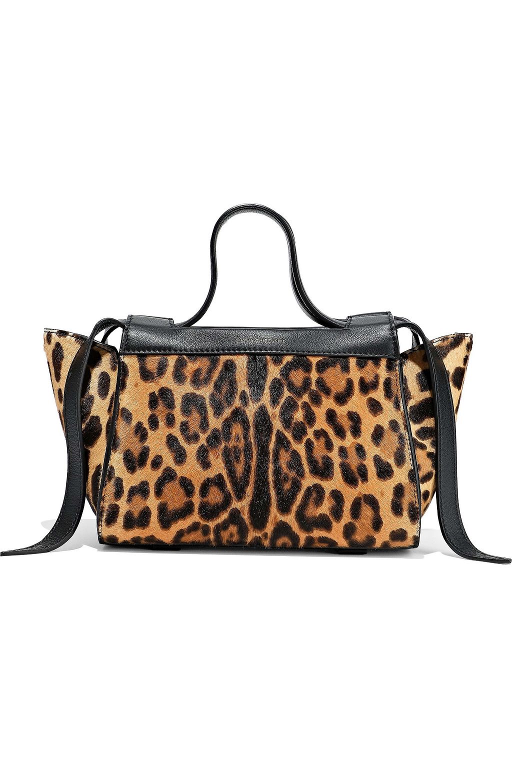 leopard calf hair purse