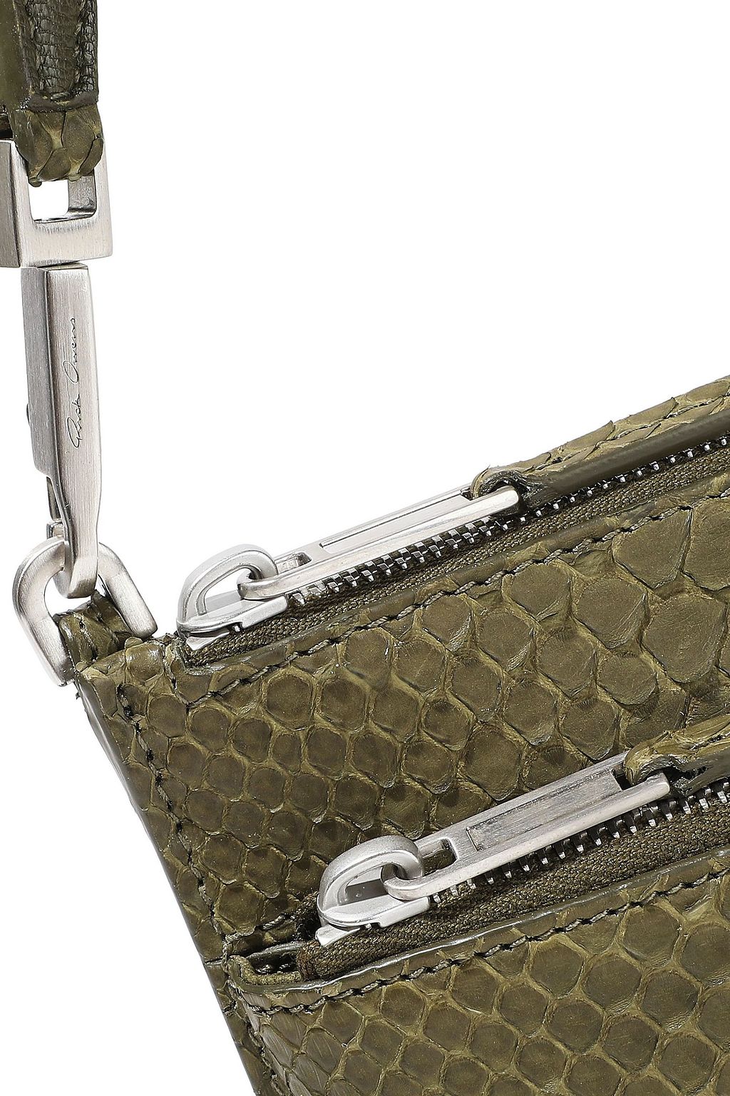 RICK OWENS Club python shoulder bag