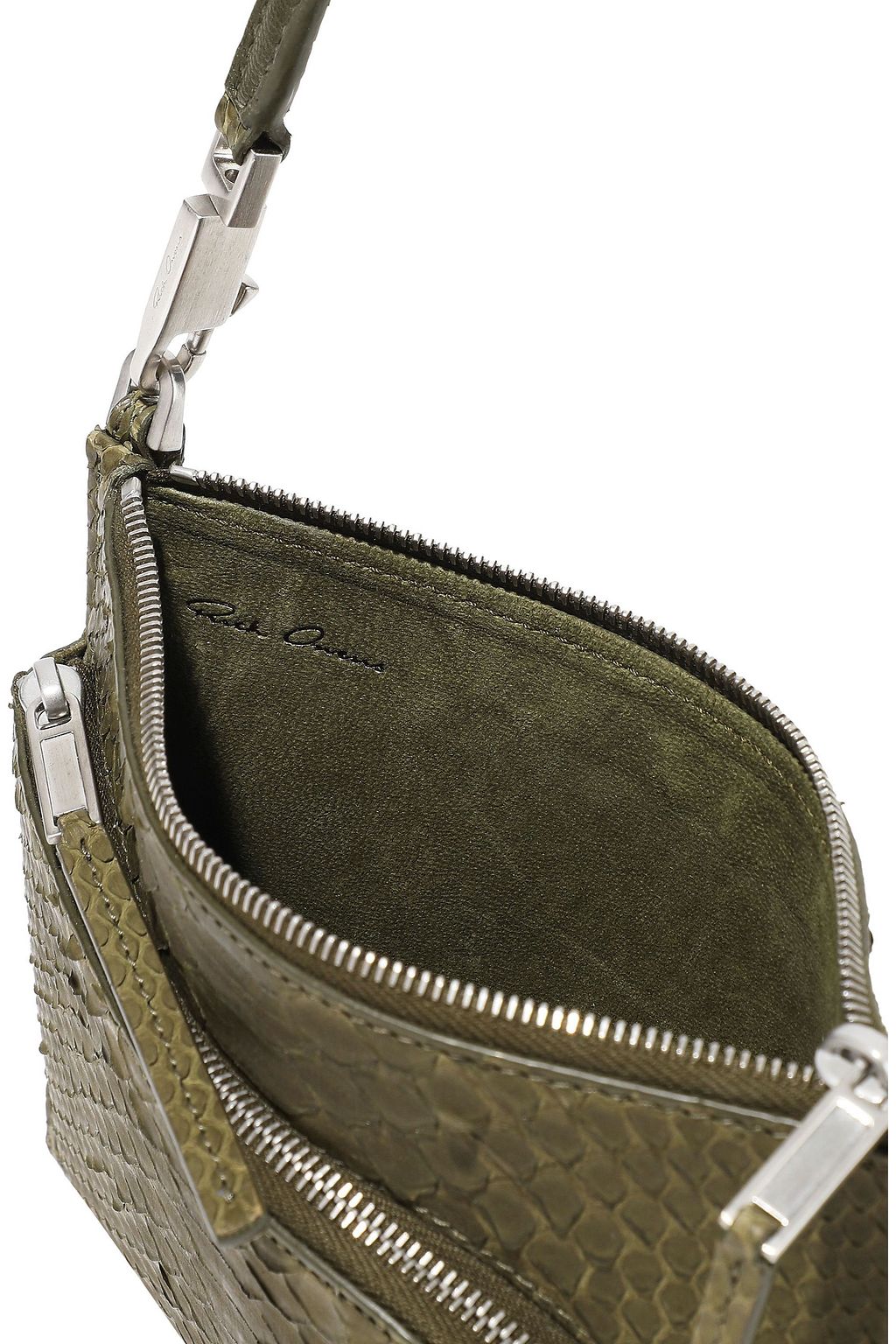 RICK OWENS Club python shoulder bag