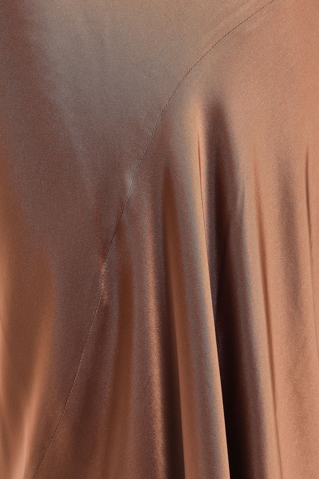 BRUNELLO CUCINELLI Satin maxi skirt