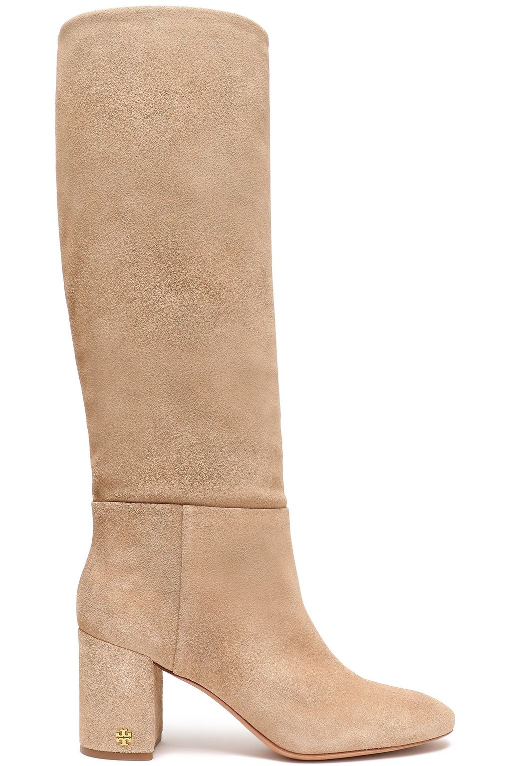 beige knee high heel boots