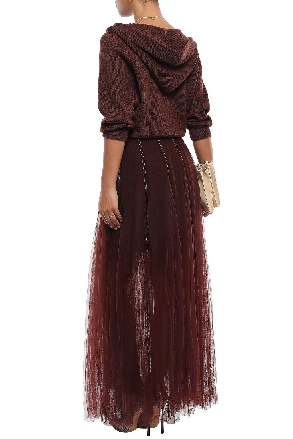 brunello cucinelli tulle skirt