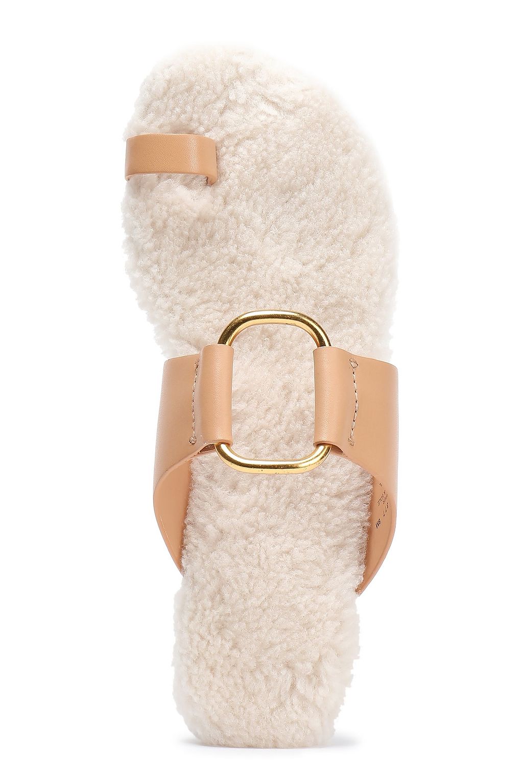 neous dombai shearling lined leather slides