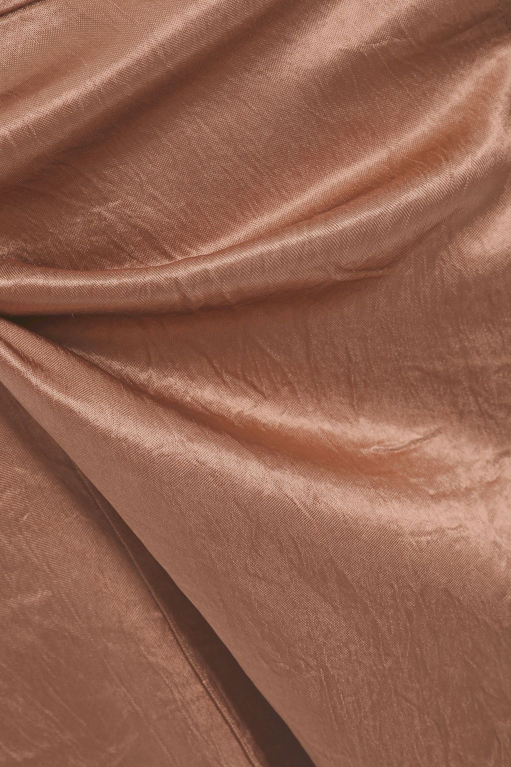 GOEN.J Crinkled-satin midi wrap skirt