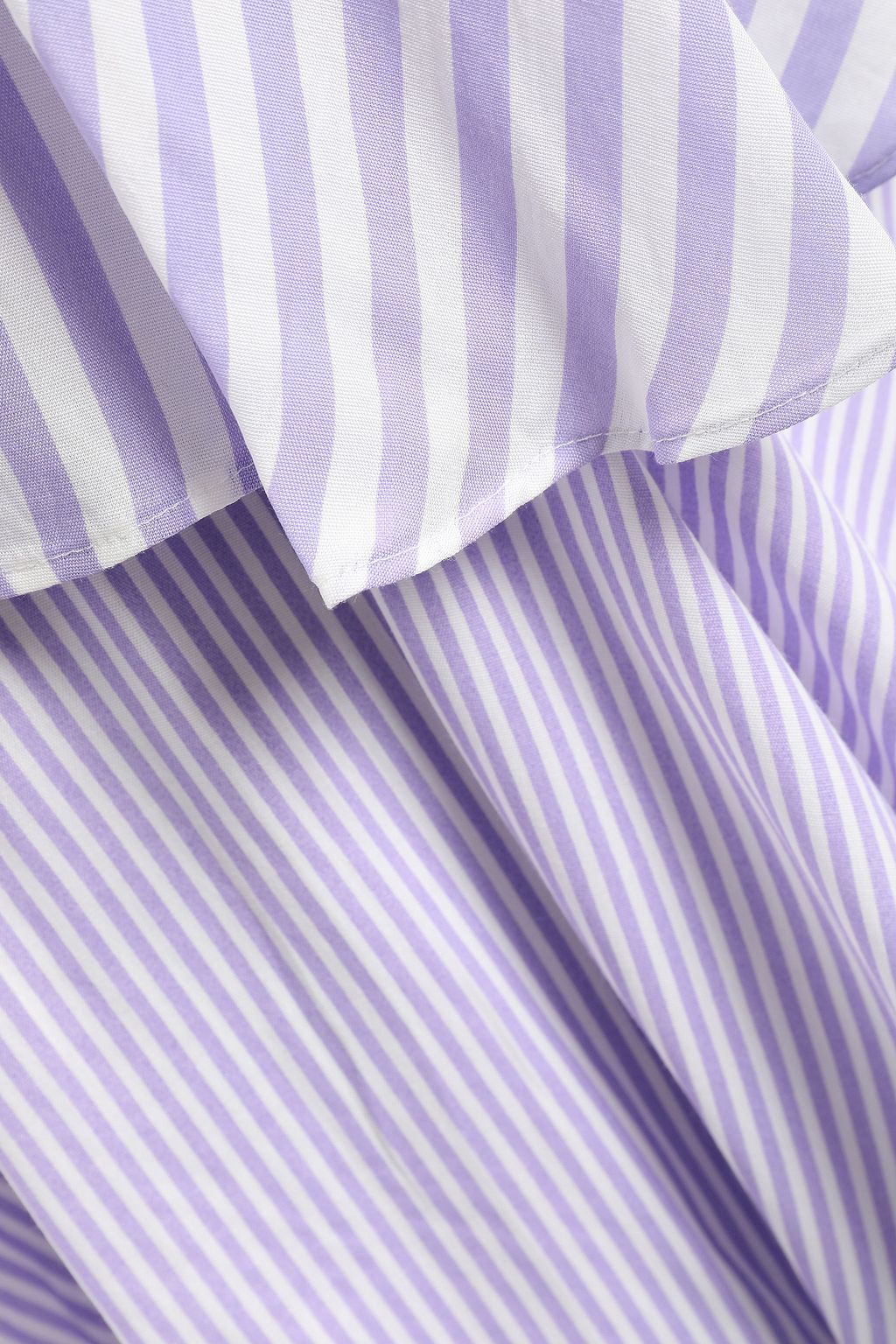 GOEN.J Tiered striped voile midi slip dress