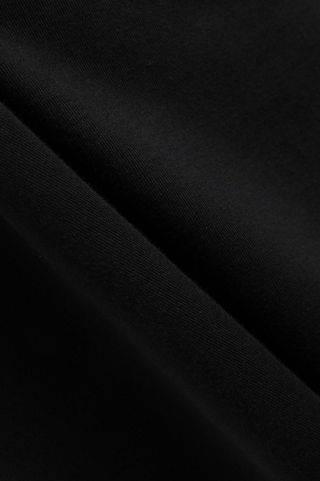 GOEN.J Off-the-shoulder cotton-jersey and poplin midi dress