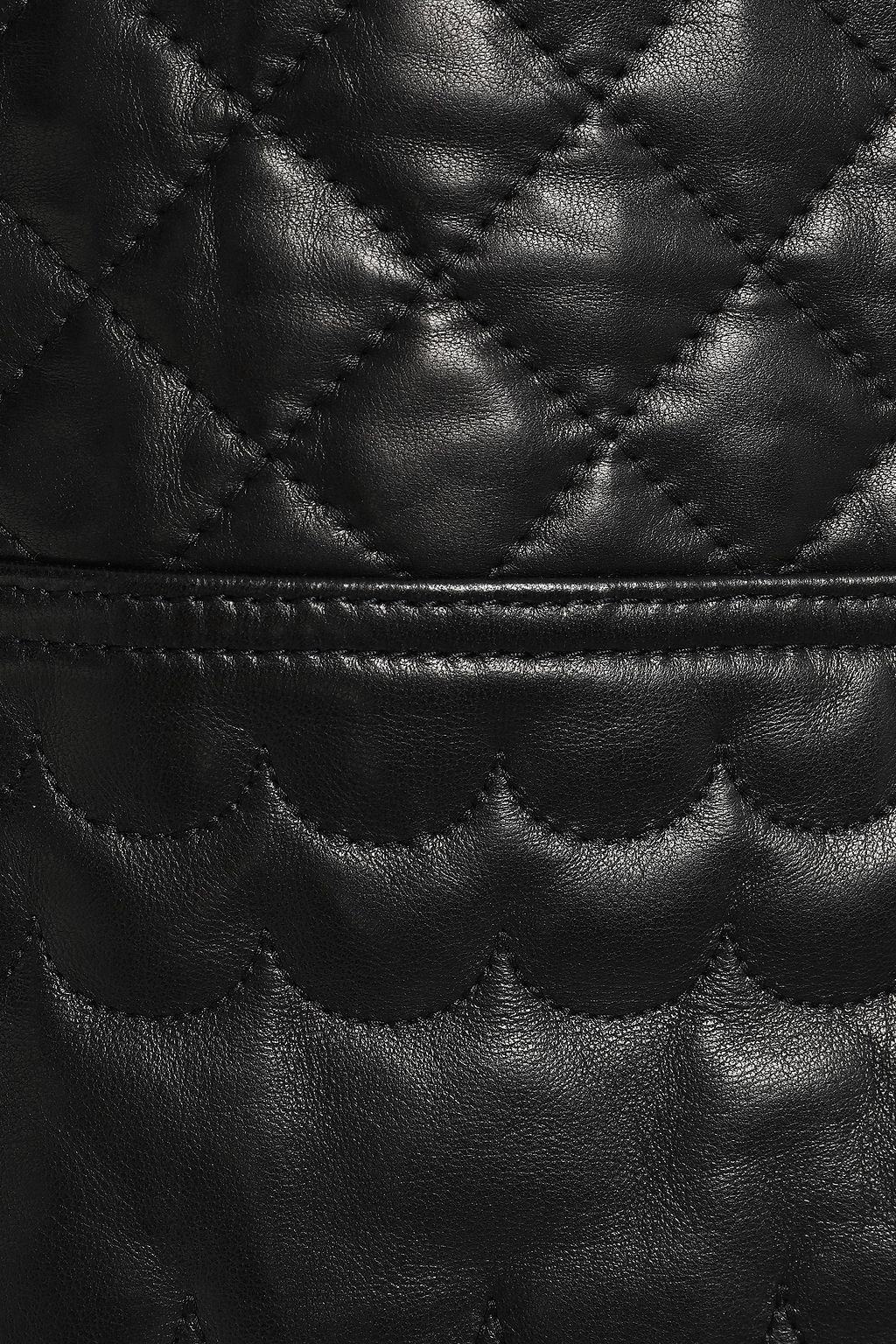REDVALENTINO Quilted leather mini skirt