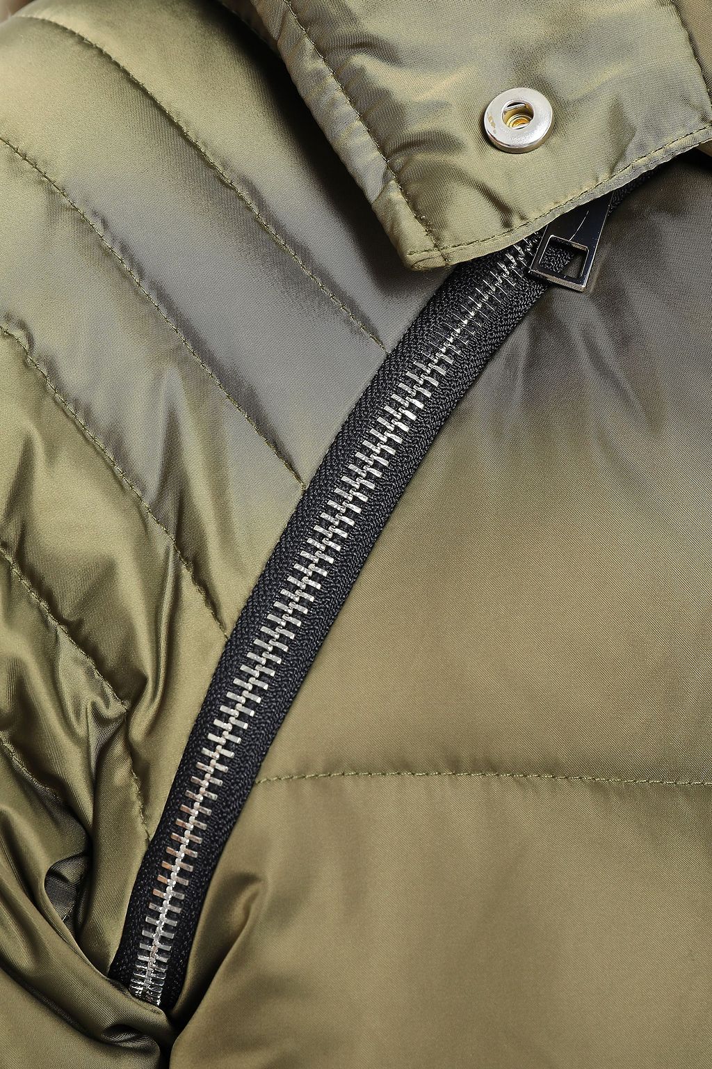 MAJE Zip-detailed quilted shell hooded down coat