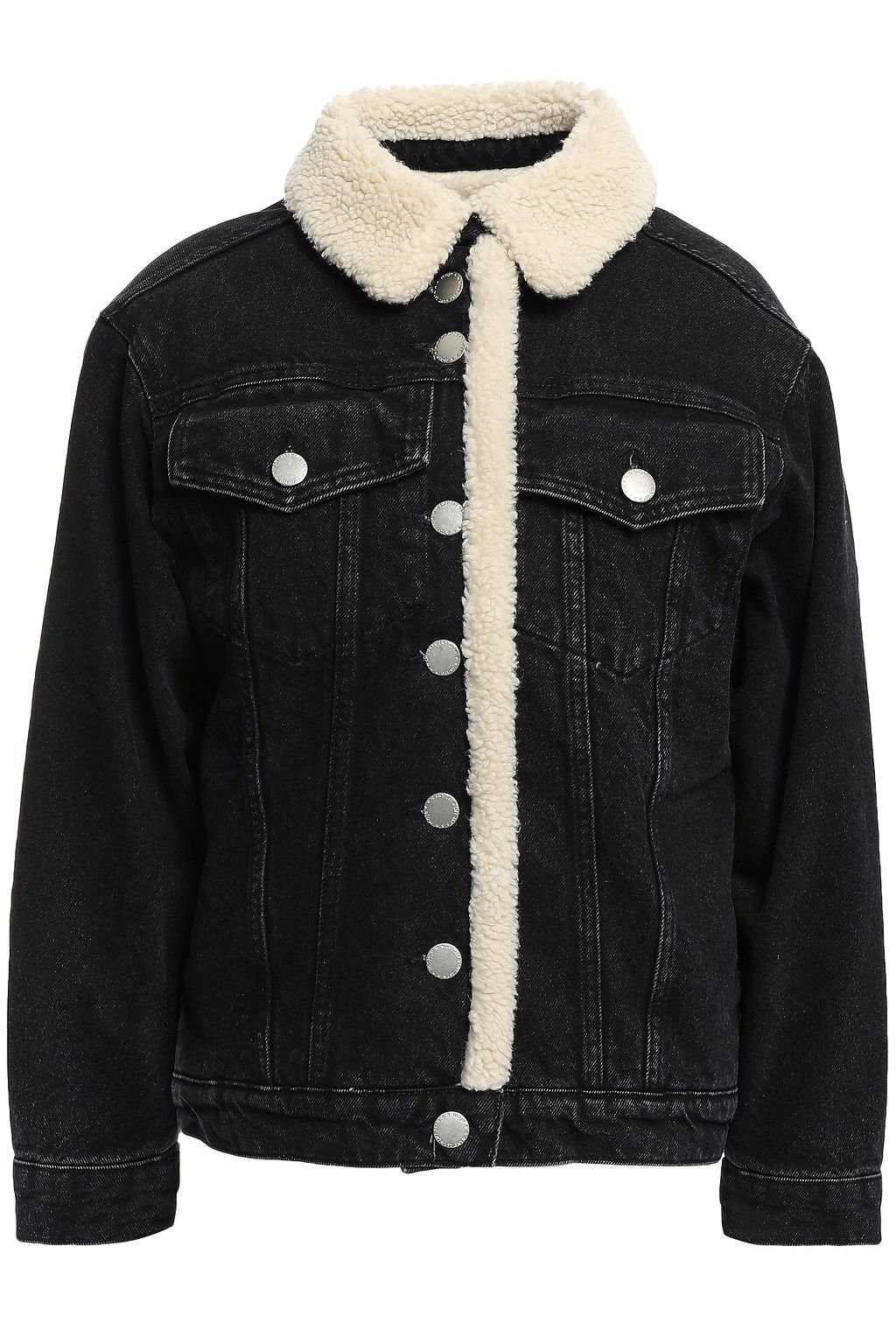 shearling denim jacket