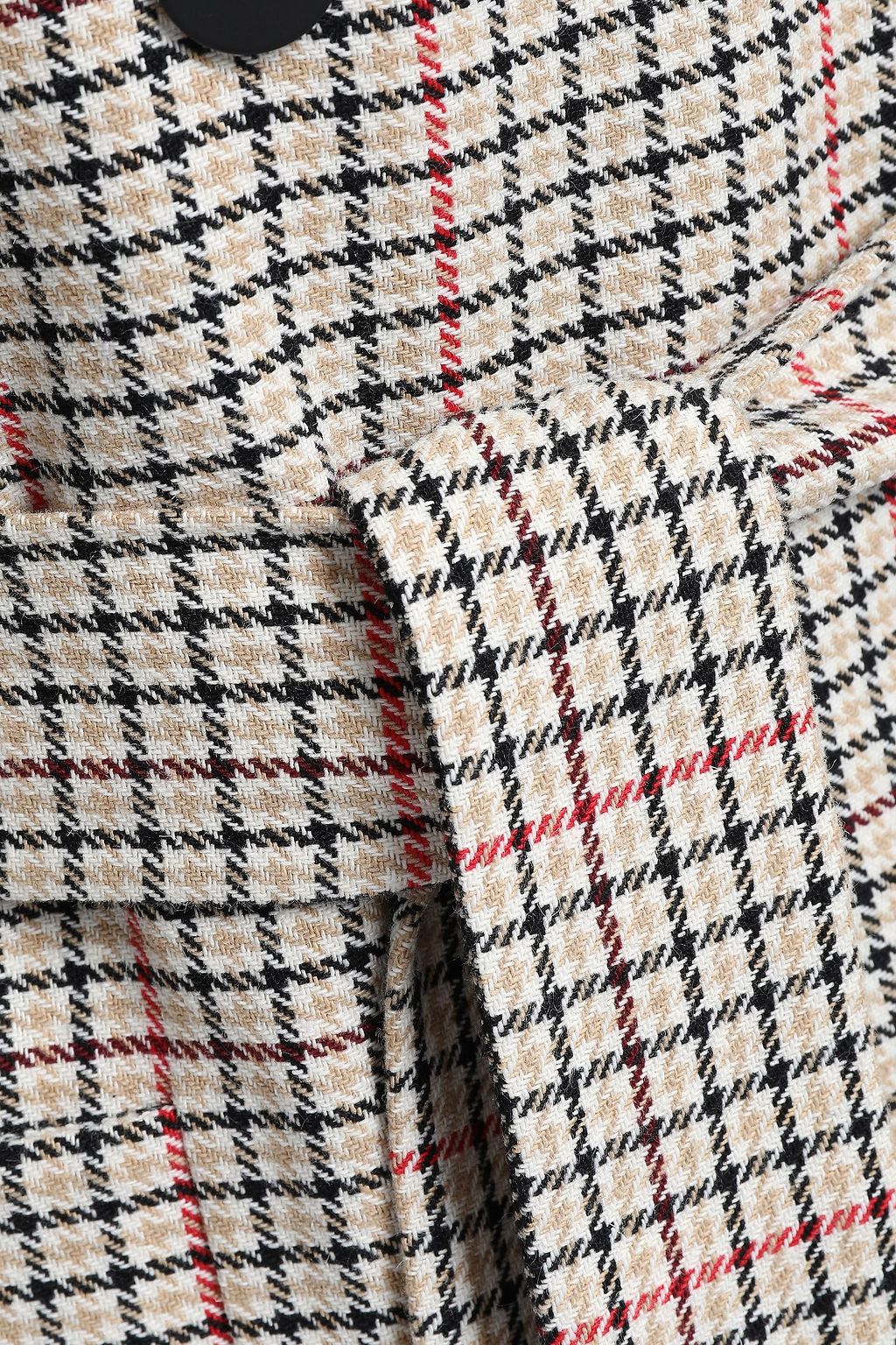 MAJE Checked woven trench coat