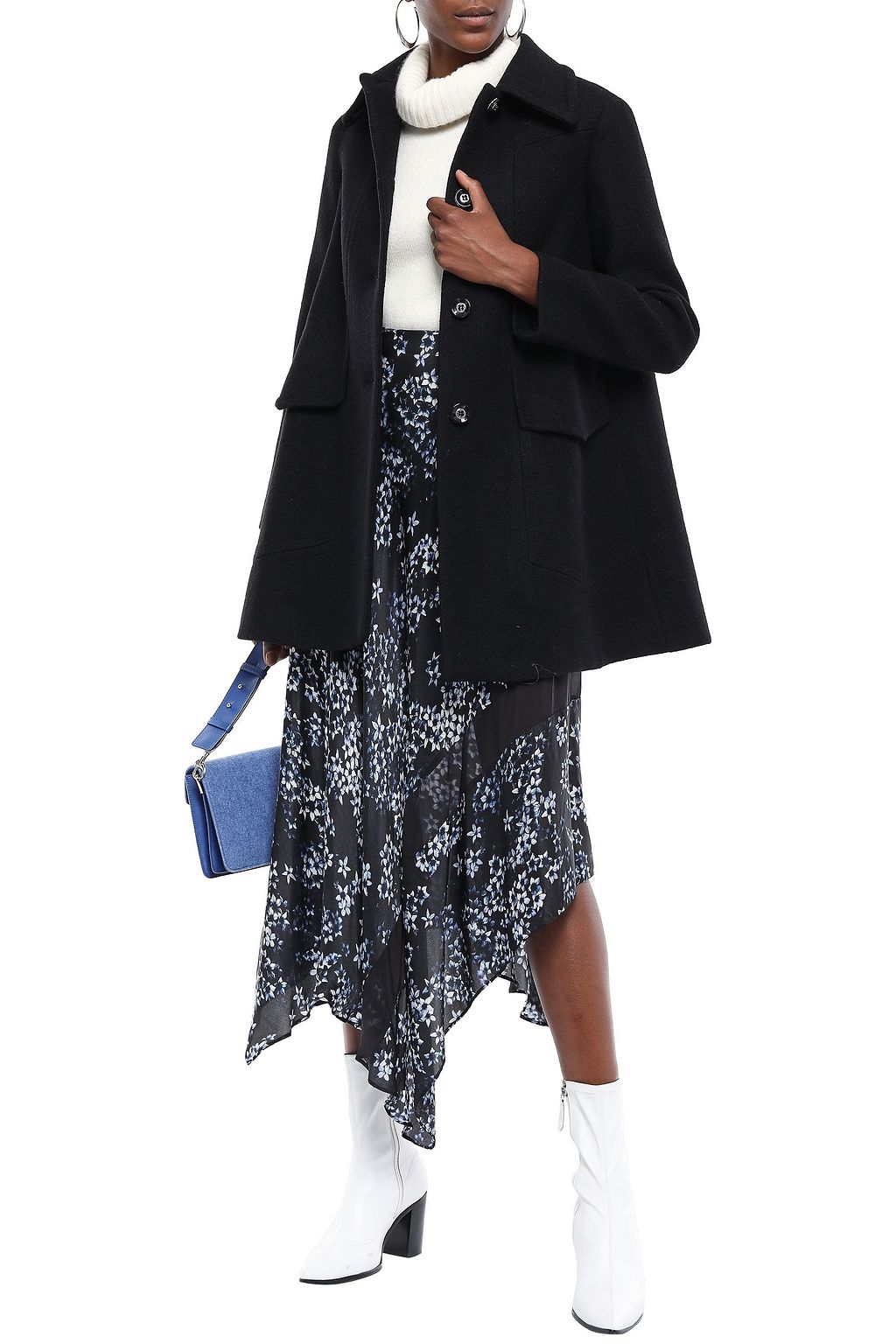 MAJE Wool-blend coat