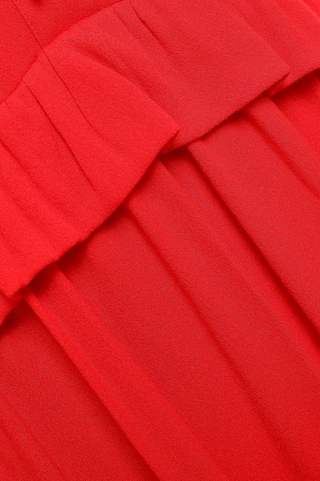 MAJE Ruffled crepe mini dress