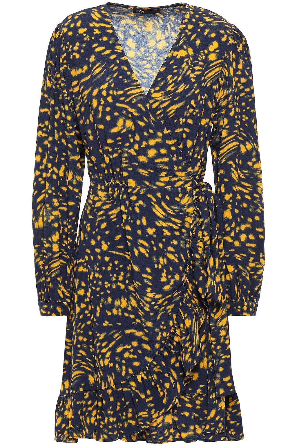 maje wrap dress
